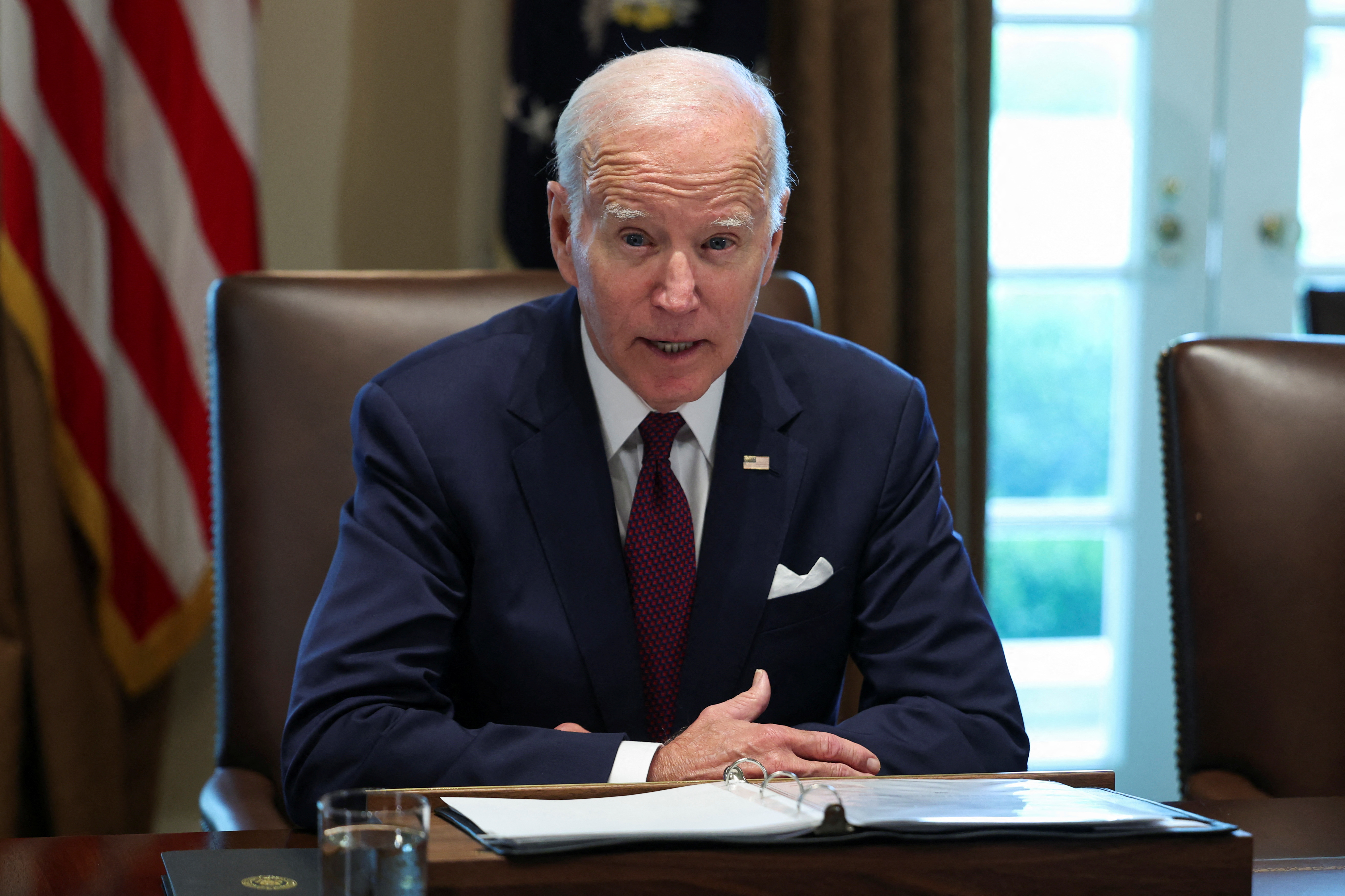 U.S. President Biden holds a cabinet meeting, in Washington