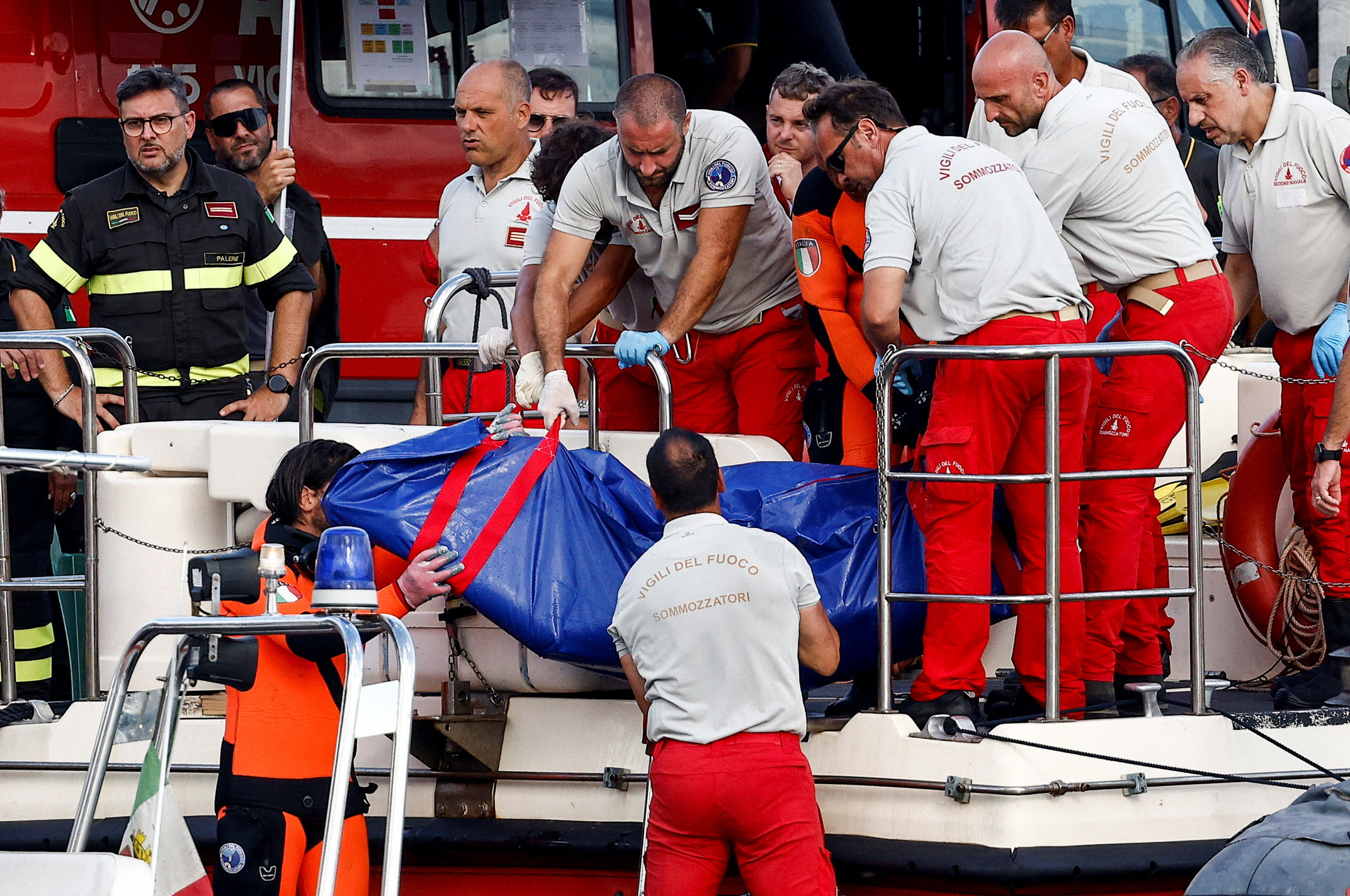 Rescue operations continue after a luxury yacht sank off Sicily