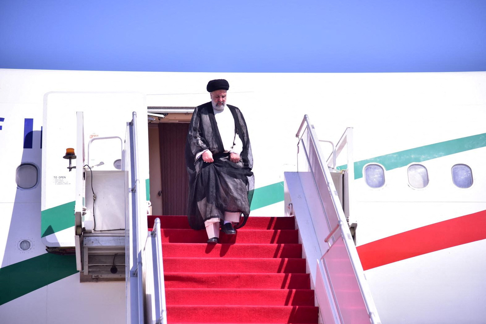 Iranian President Ebrahim Raisi arrives on a three-day official visit in Islamabad