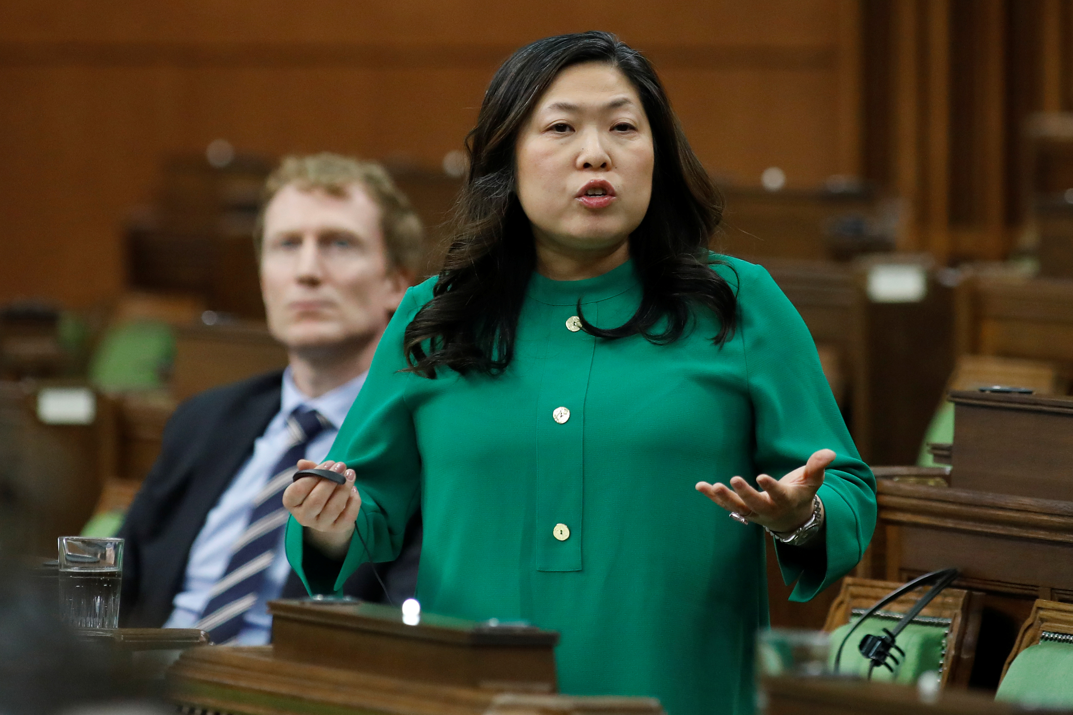 Canada's Minister of Small Business, Export Promotion and International Trade Mary Ng speaks during Question Period in the House of Commons on Parliament Hill in Ottawa
