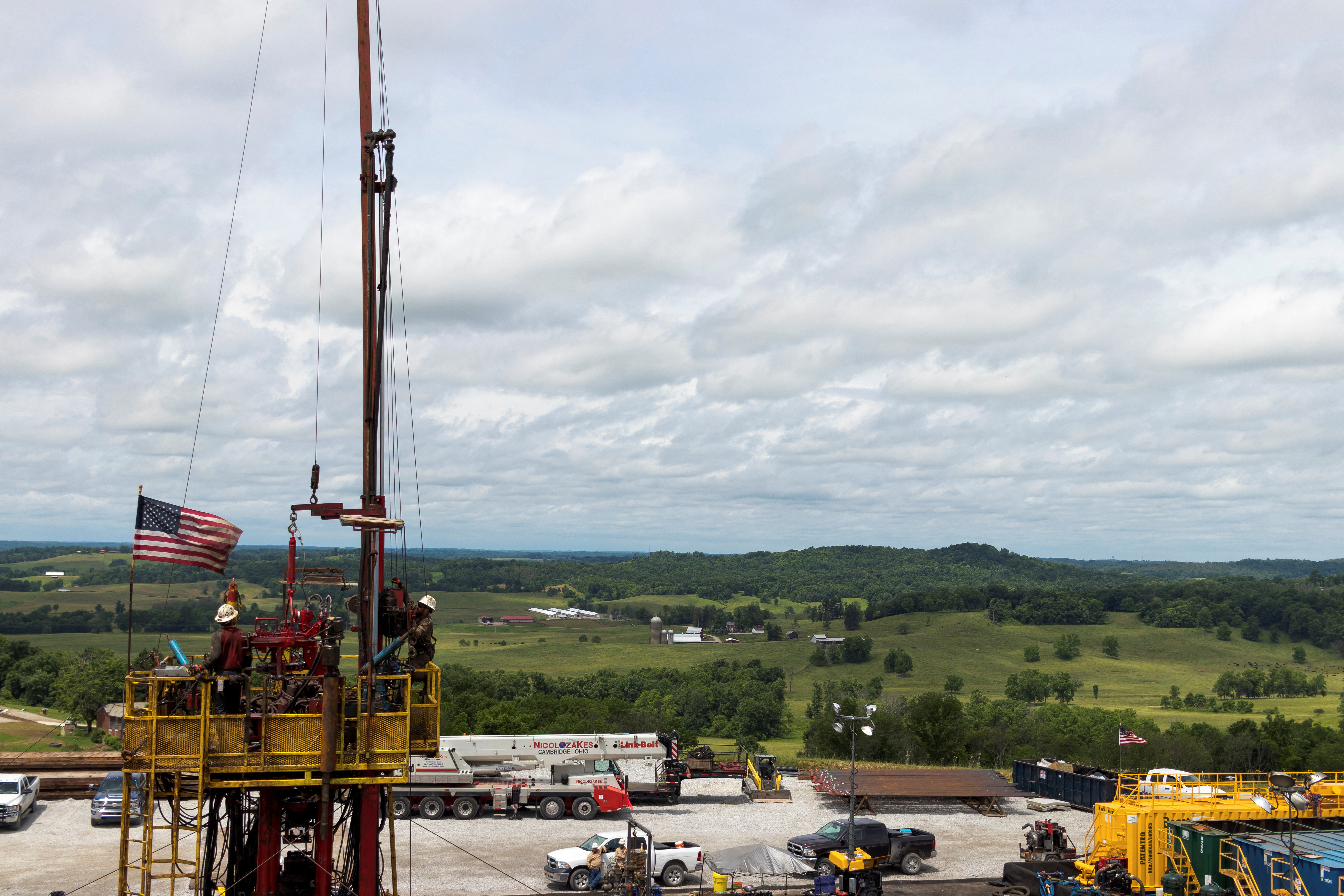 DWS Hydraulic Completion Unit (HCU) crew performs a Natural Gas drill-out operation on a well location in Ohio's Utica Shale Basin