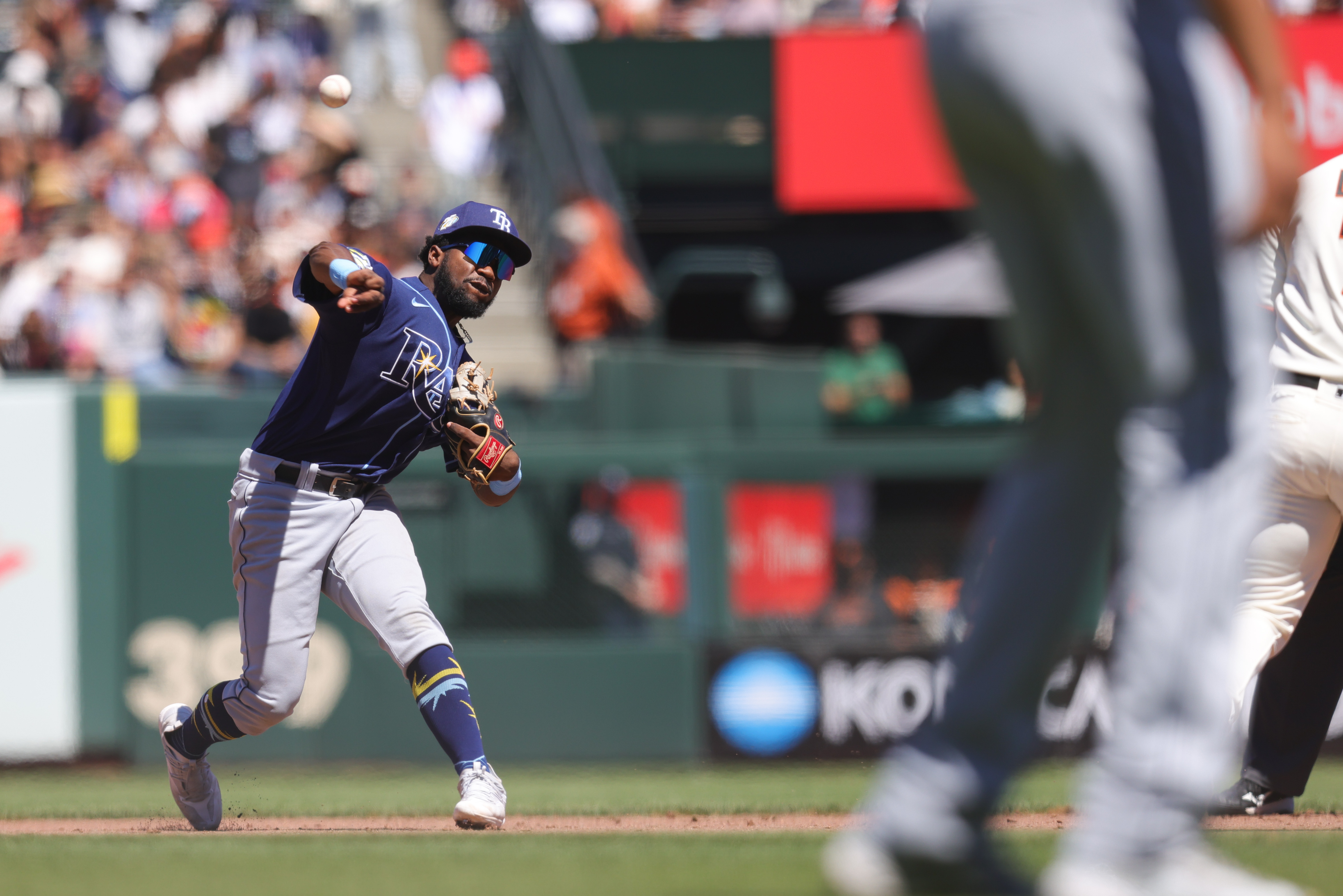 Raley races for 1st pinch-hit, inside-the-park HR in Rays' history in 6-1  win over Giants