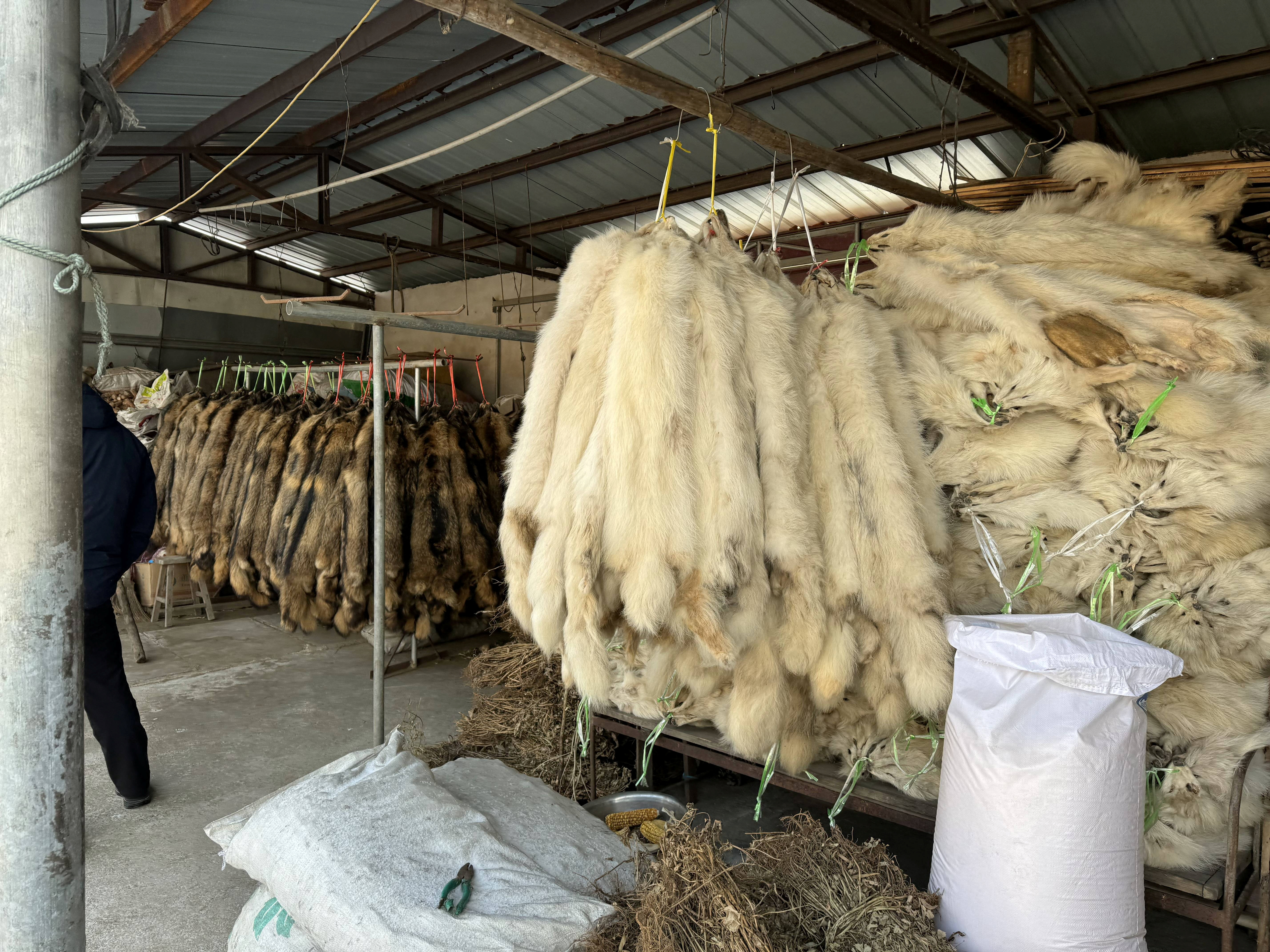 中国の一部毛皮農場