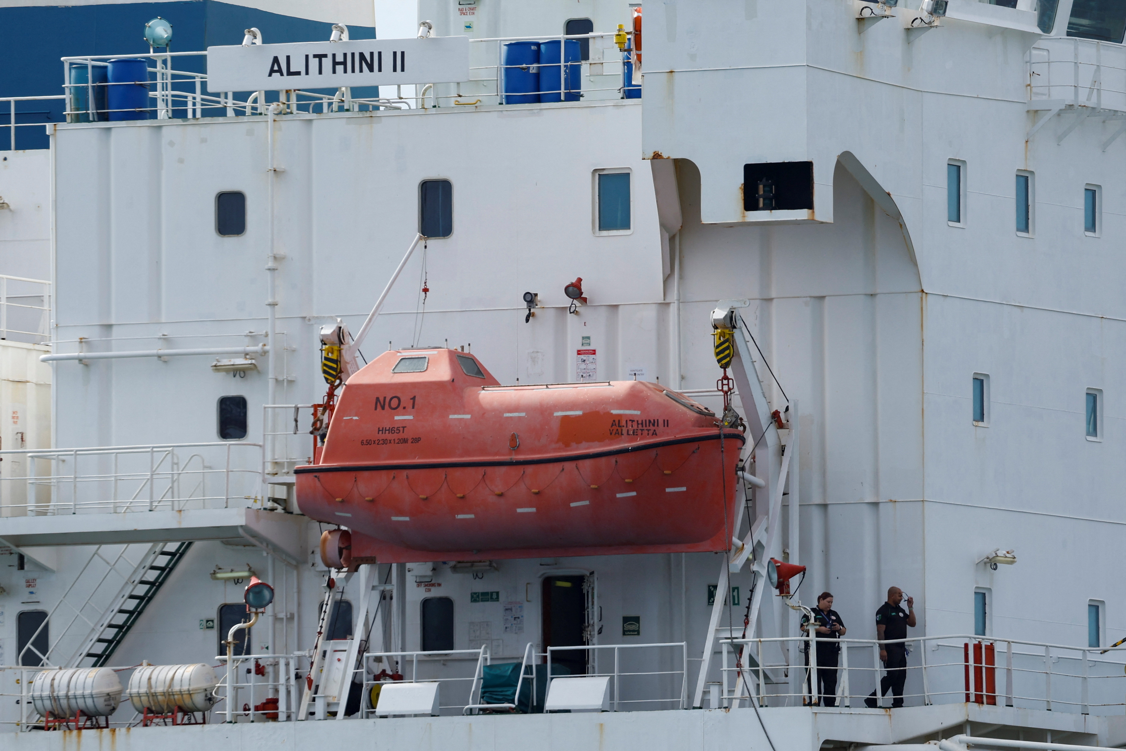 Chemical tanker Alitihini II is docked at Las Palmas de Gran Canaria port