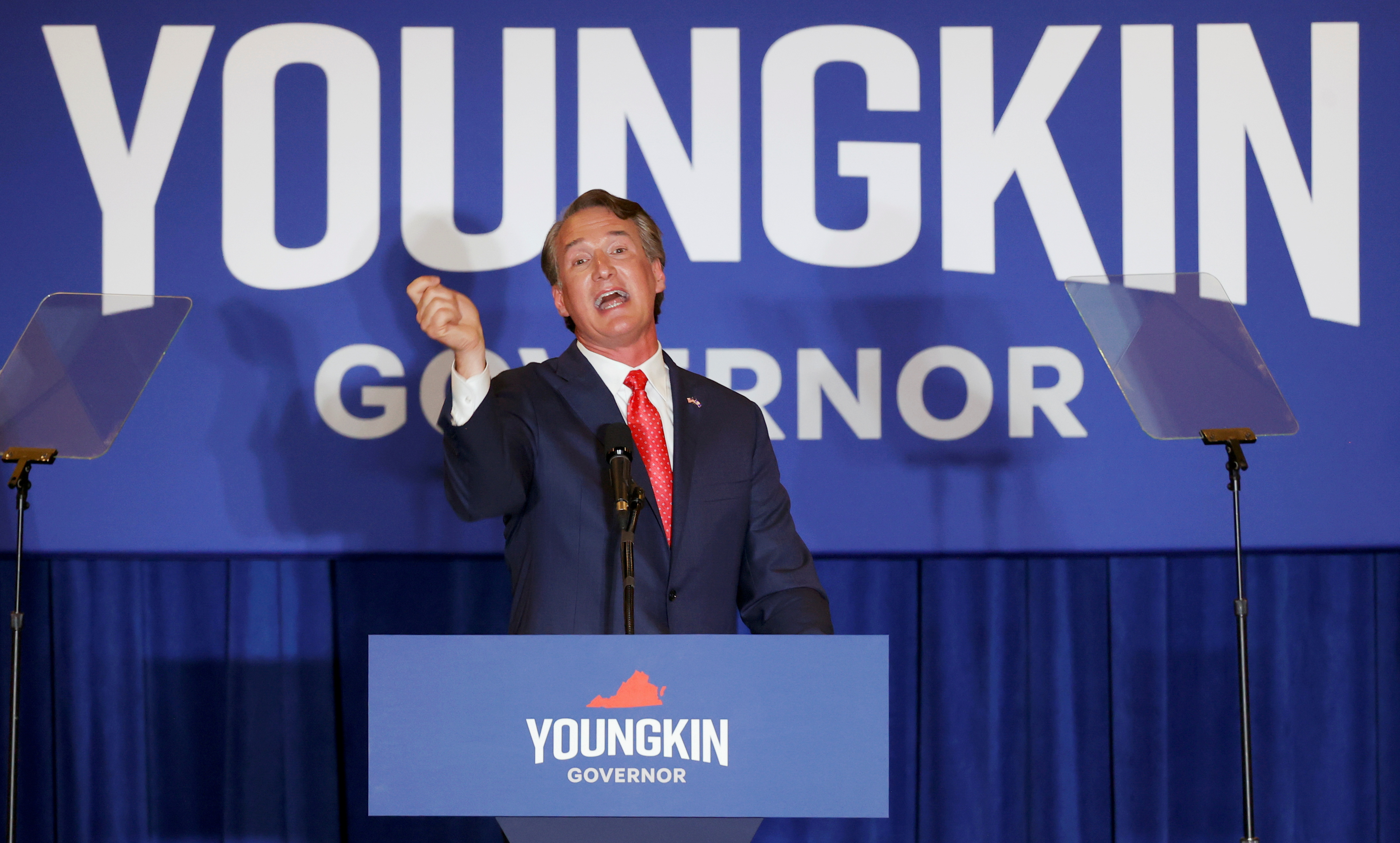 Republican Glenn Youngkin holds election night event in race for Virginia governor