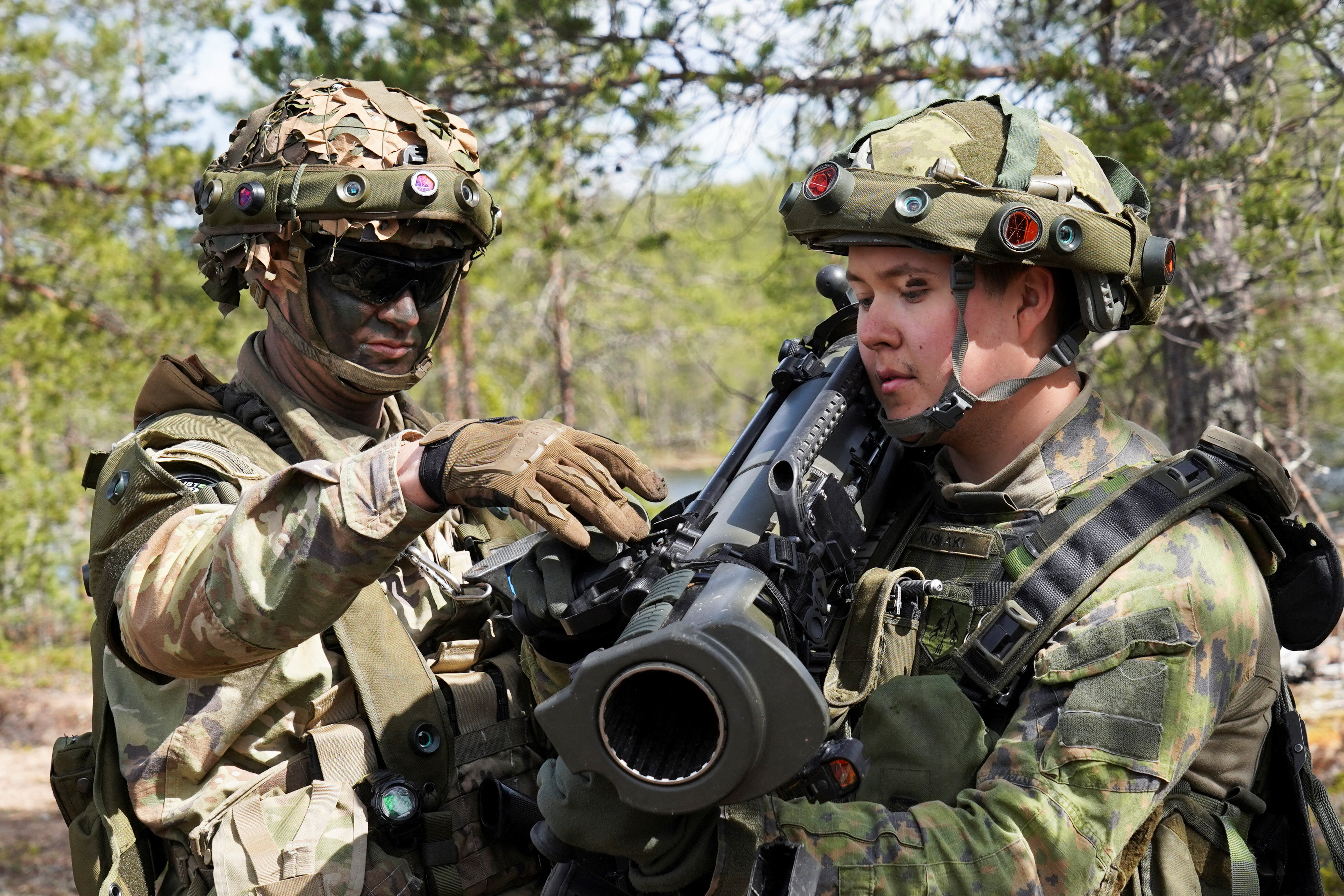 Finland hosts its first military exercise as a NATO member in the High North above the Arctic Circle