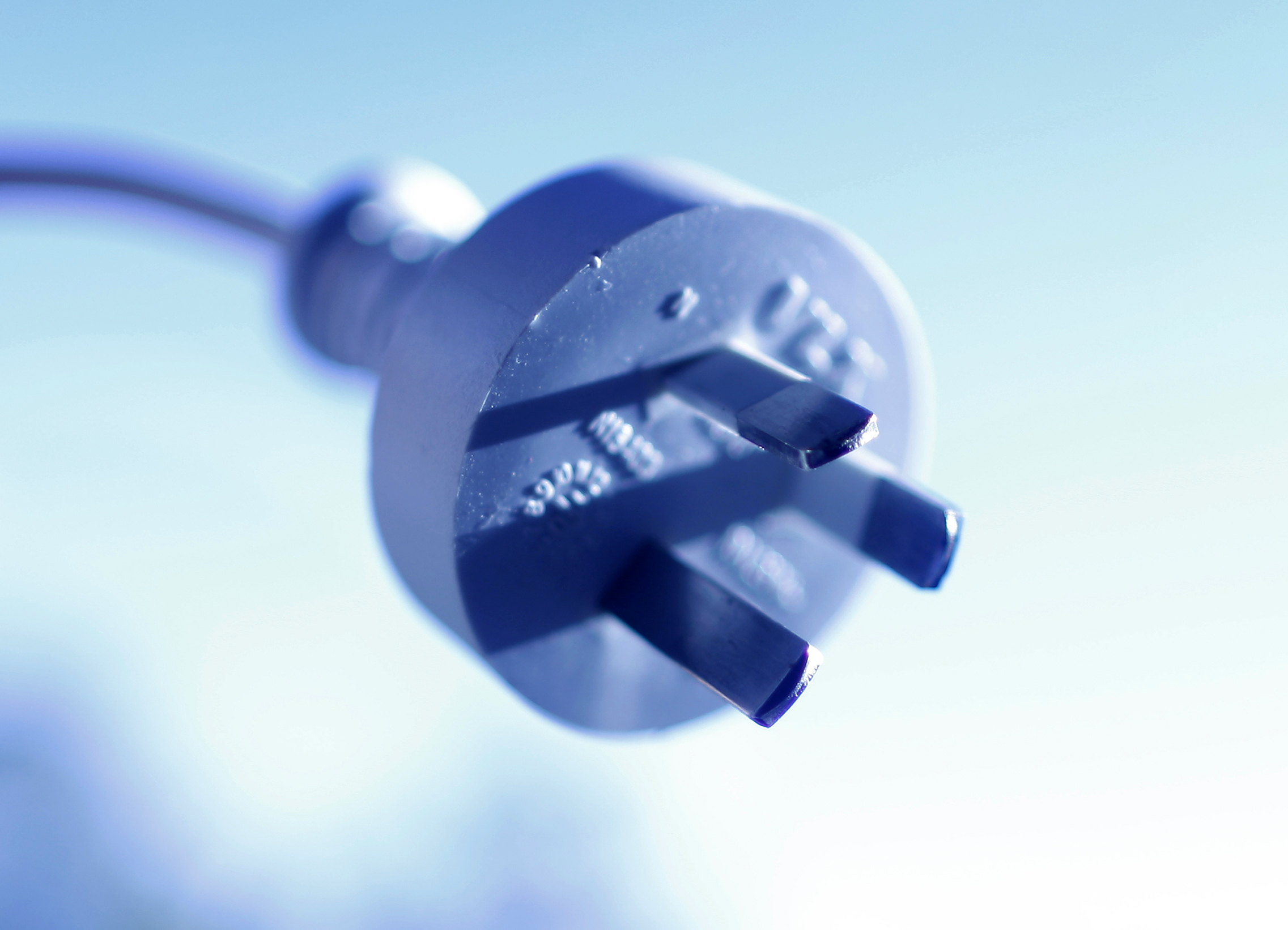 Electric power plug is pictured in this photo illustration taken in Sydney