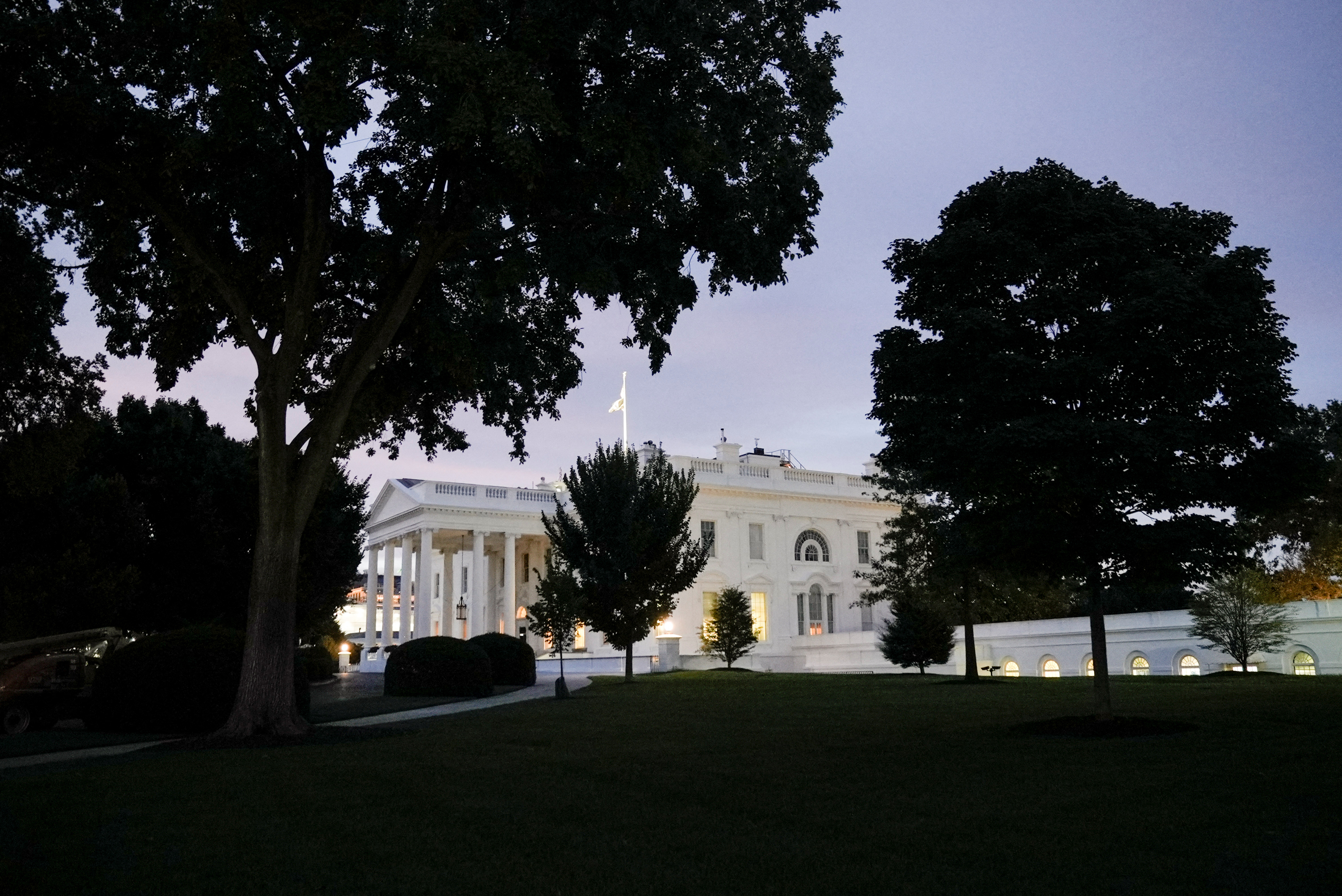 The White House is seen early in the morning in Washington, D.C., U.S.
