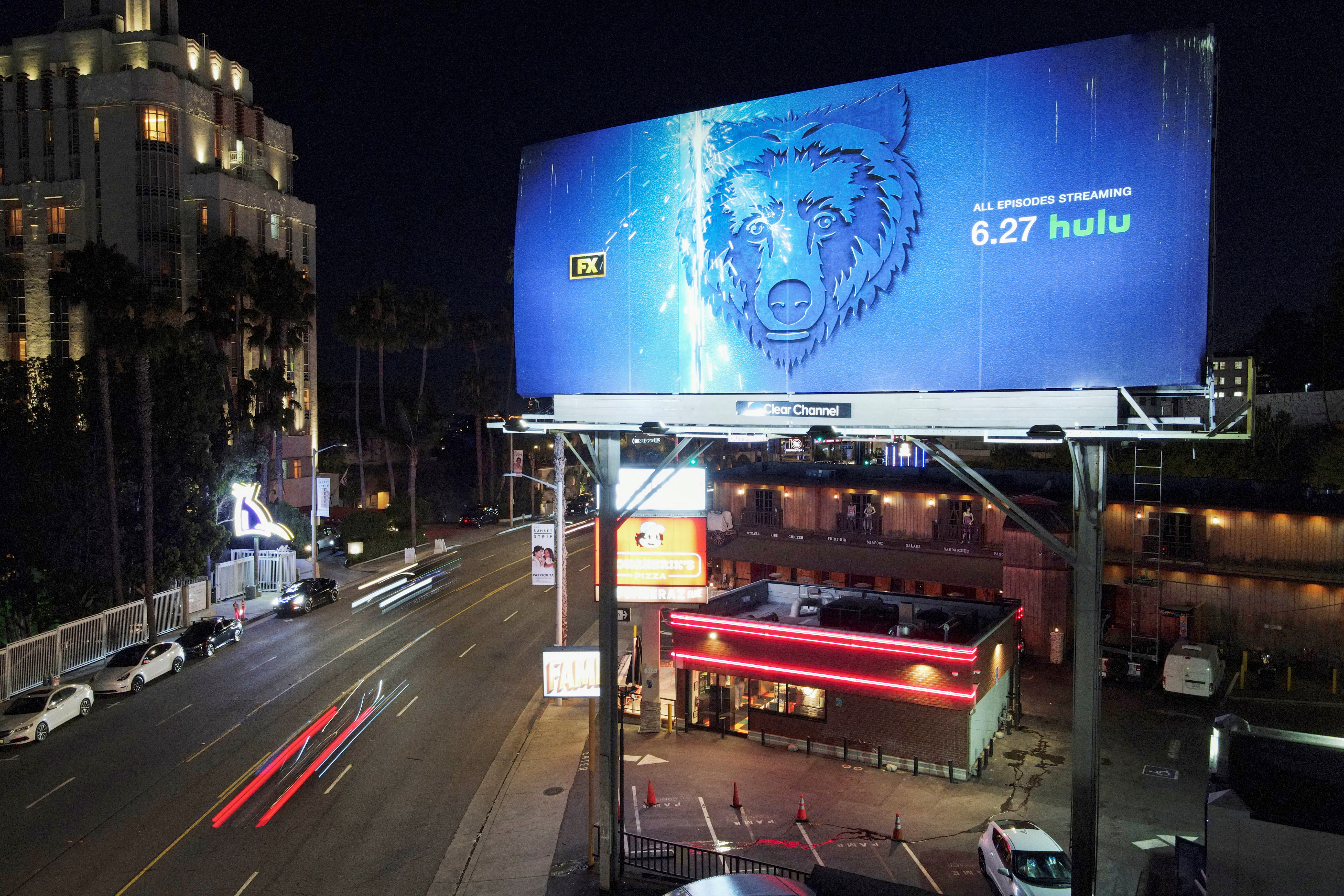 Billboard looms over Los Angeles the night before nominations are announced for the 2024 Prime Time Emmy Awards
