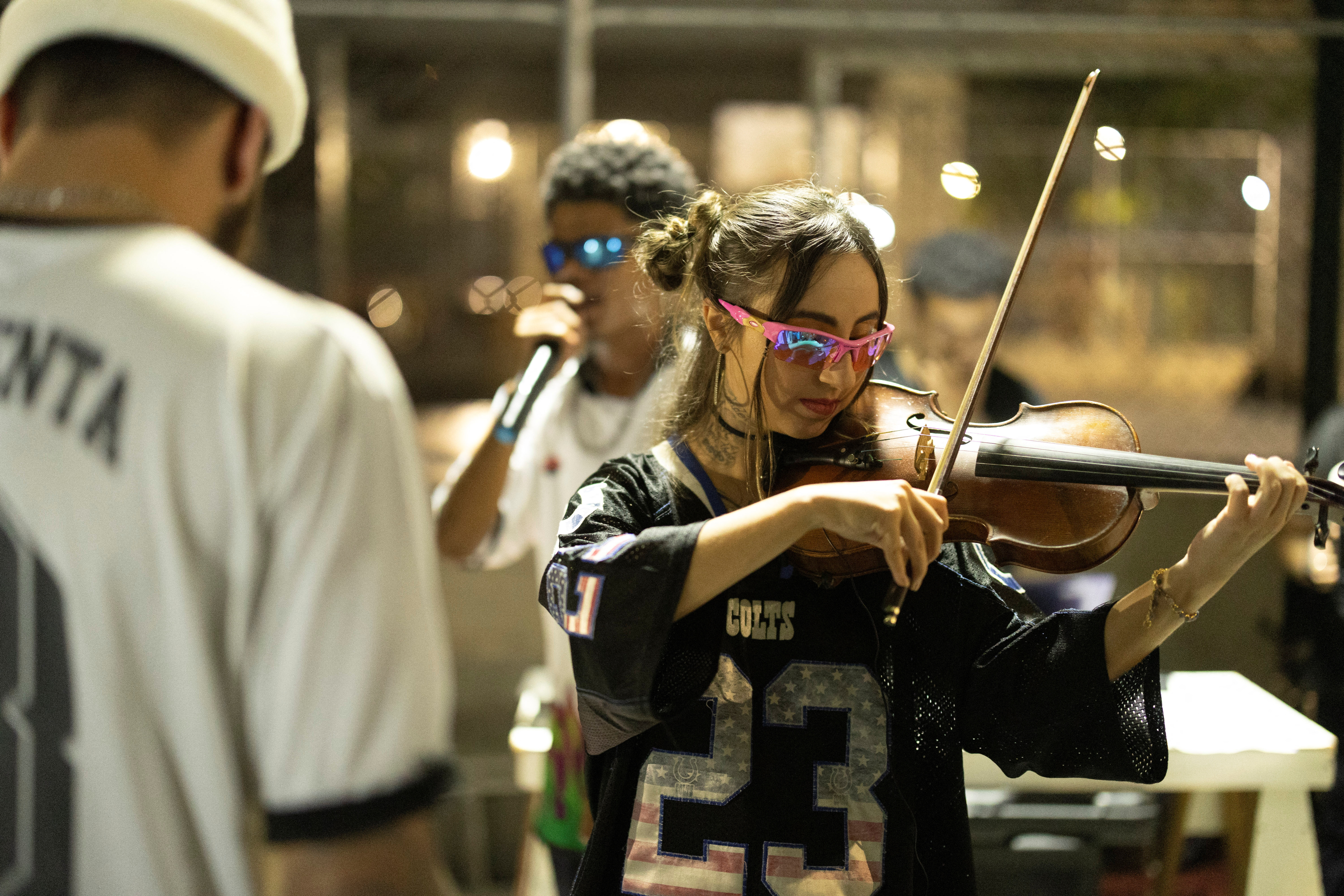 Classical violin mets rap battles in Sao Paulo's outskirts