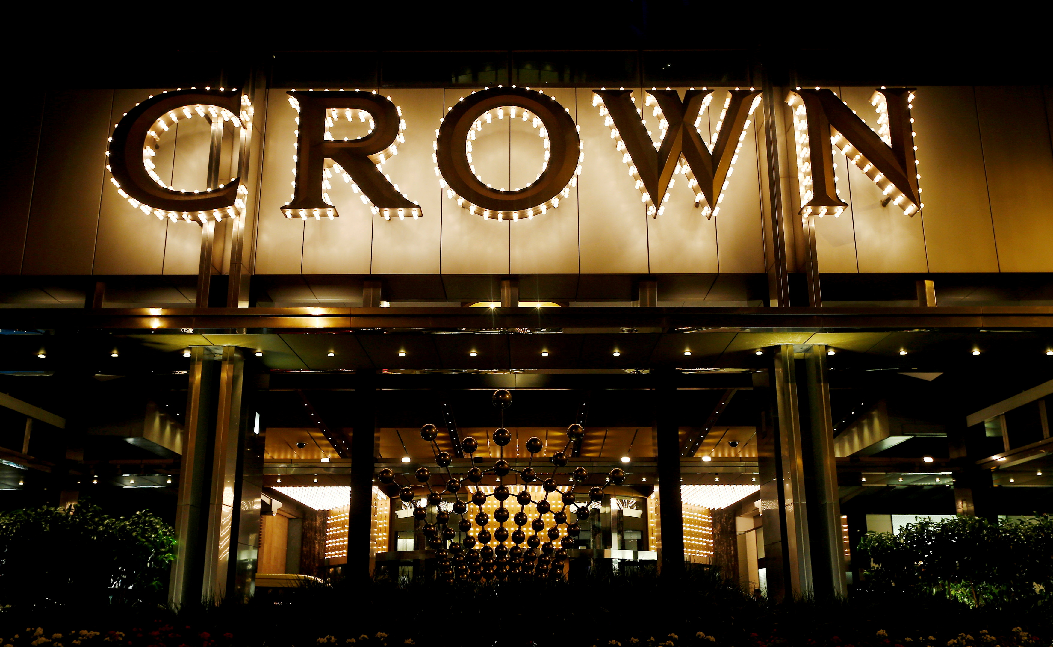 The Crown Casino complex is pictured in Melbourne