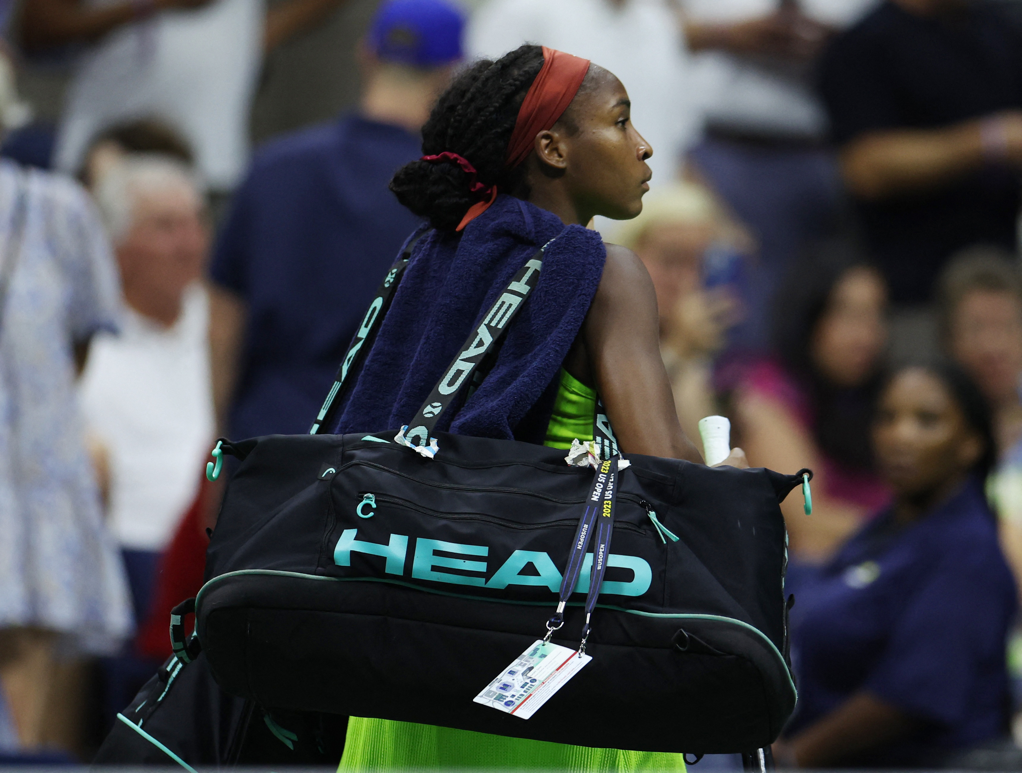 Climate protesters halt US Open semifinals Reuters