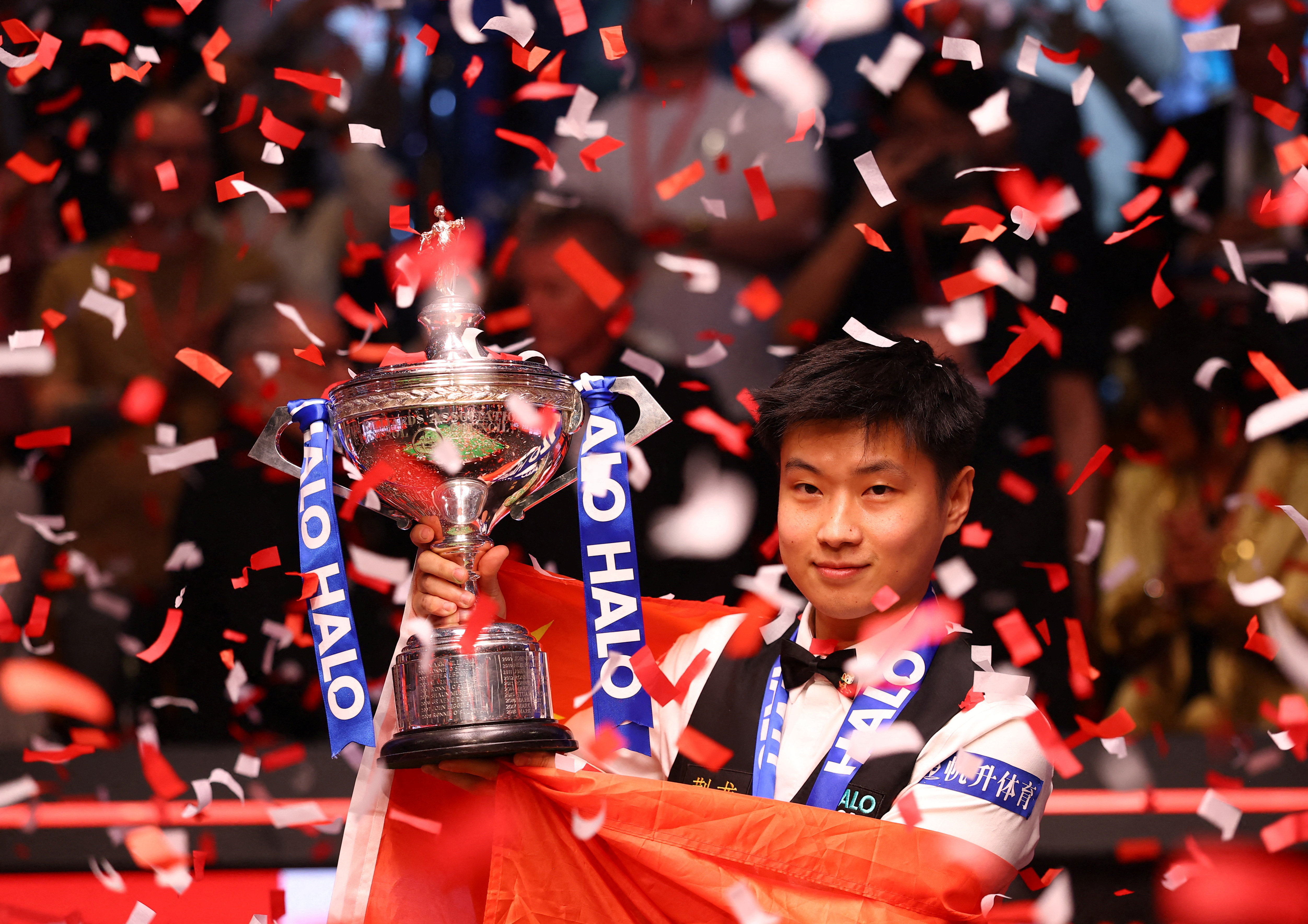 China's Zhao targets more titles after historic world snooker