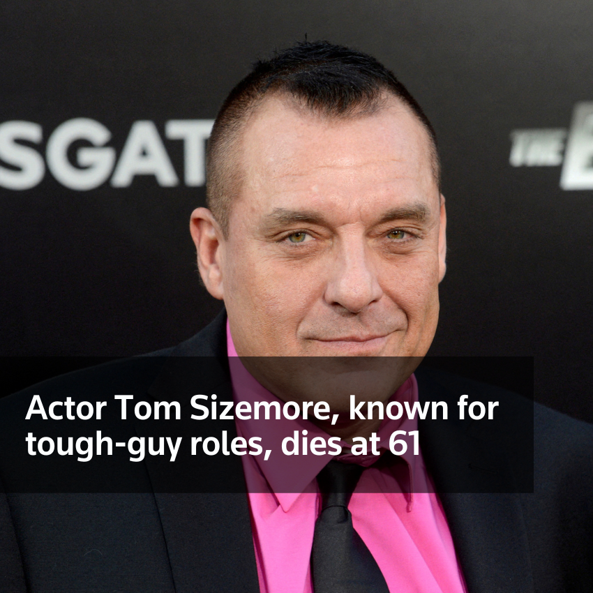 El actor Tom Sizemore, conocido por sus papeles de tipo duro, muere a los 61 años