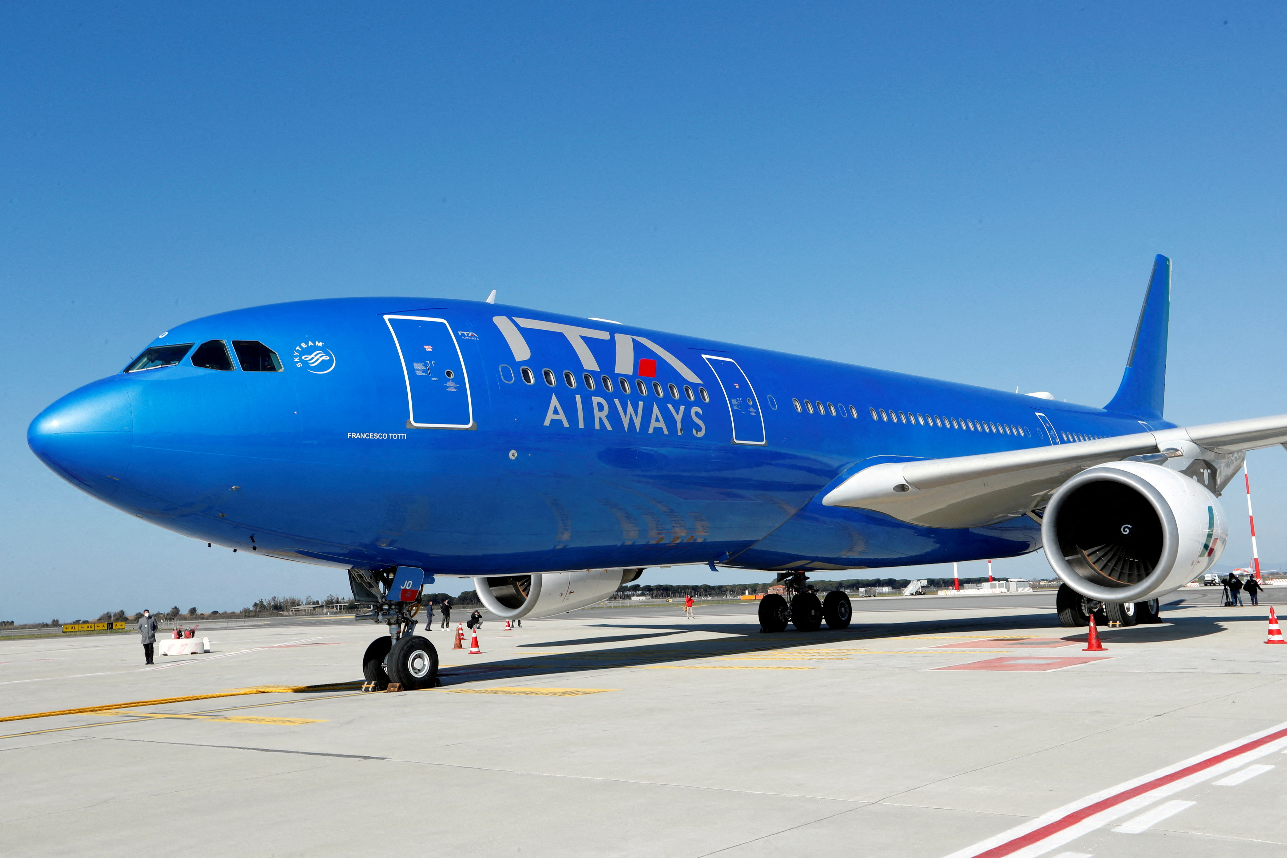 FILE PHOTO: ITA Airways presents new fleet of aircraft at Fiumicino airport