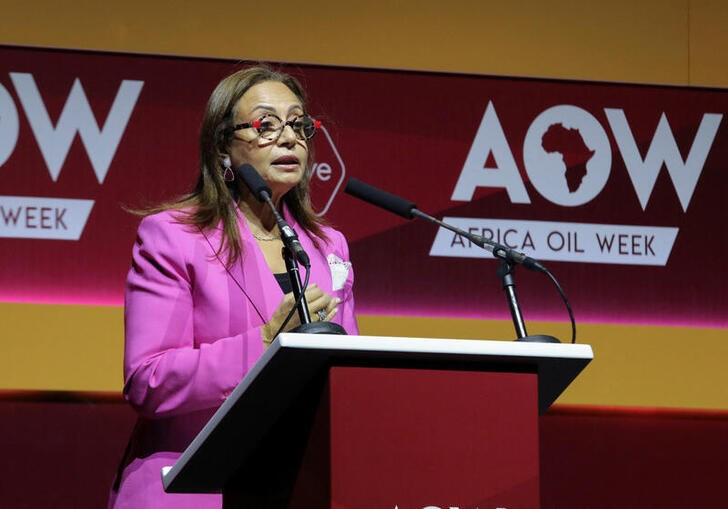 Commissioner for Infrastructure and Energy- African Union Commission Amani Abou-Zeid speaks at the Africa Oil Week in Cape Town