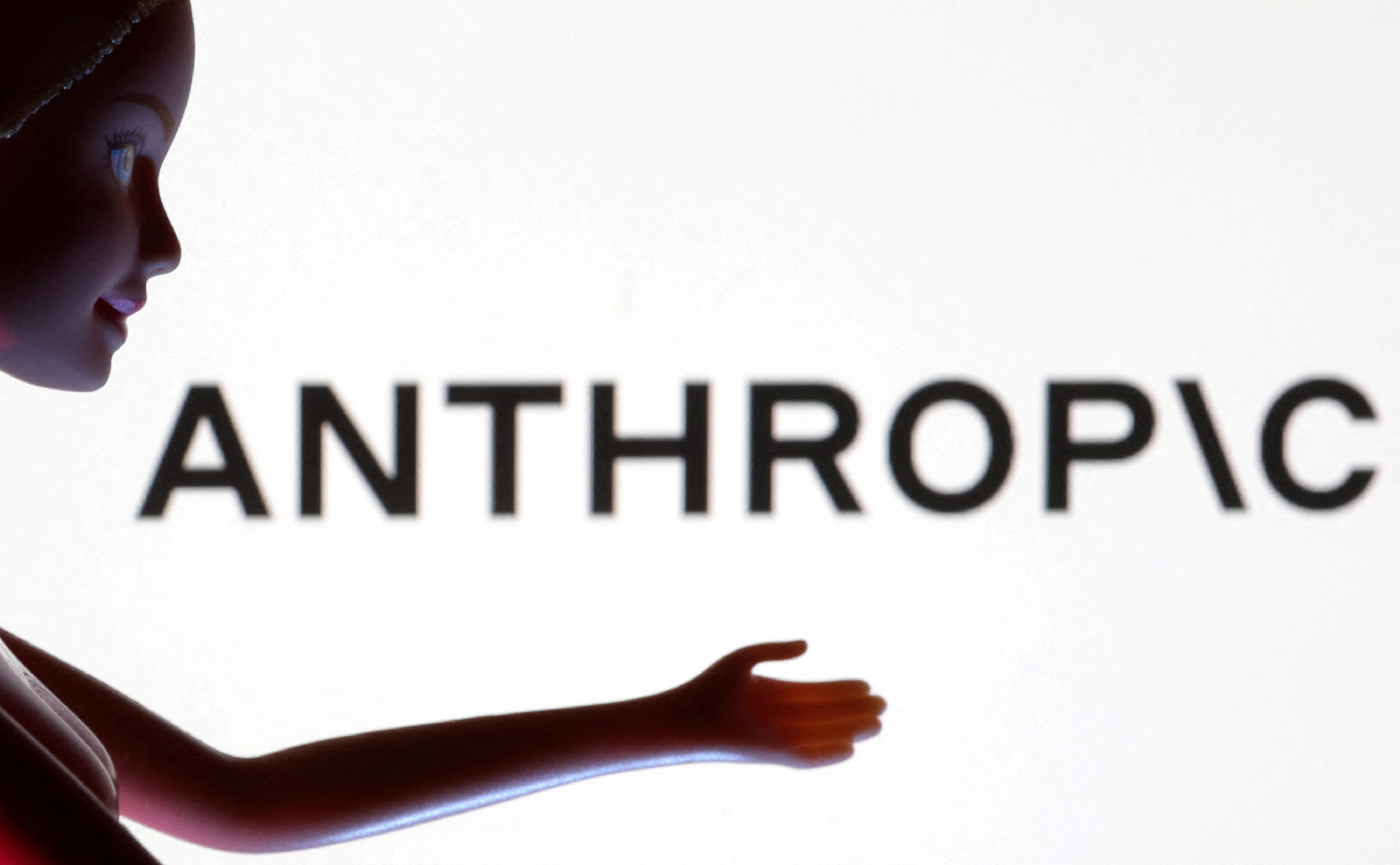 Illustration shows Anthropic logo