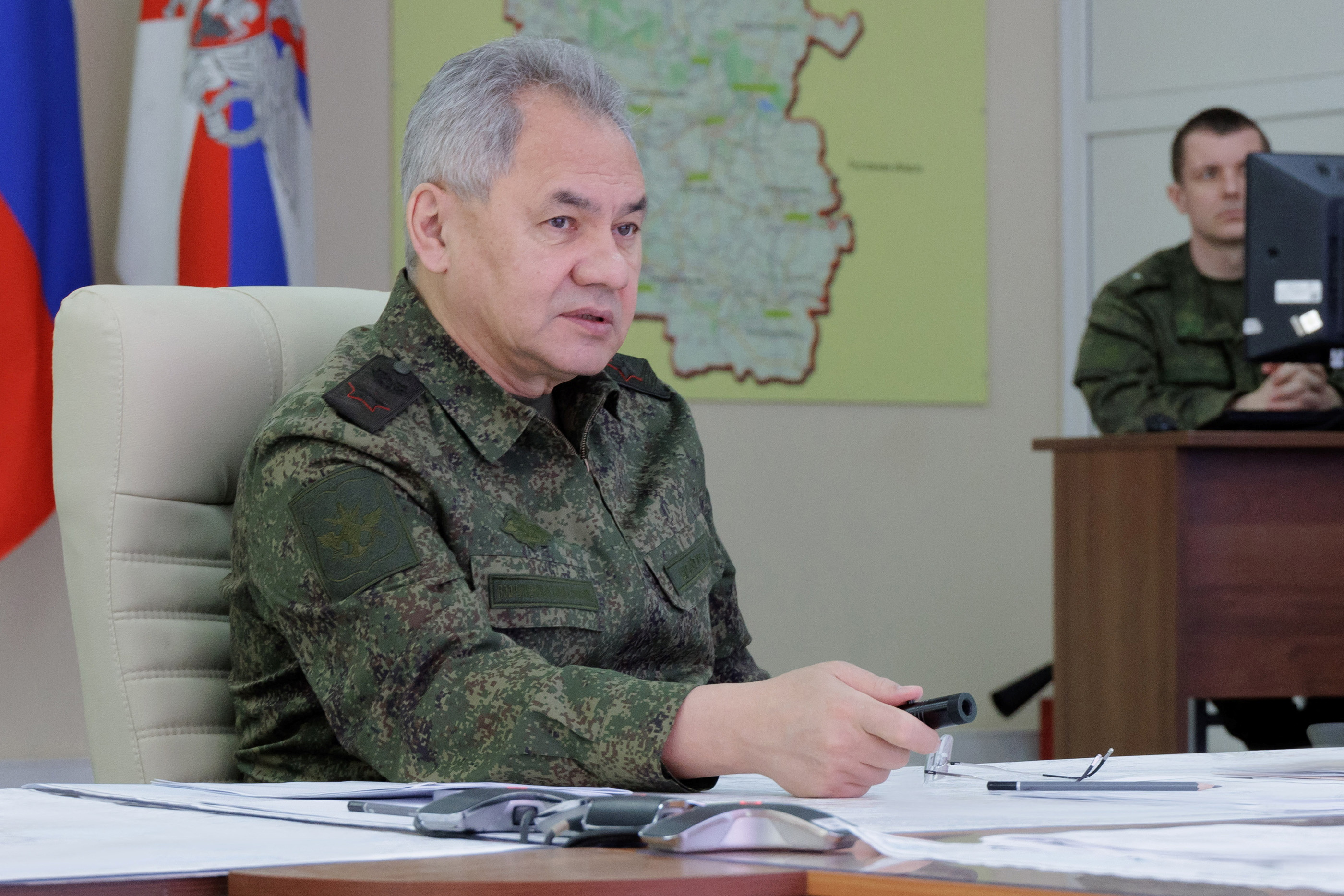 Russia defense minister visits Russian troops involved in Ukraine