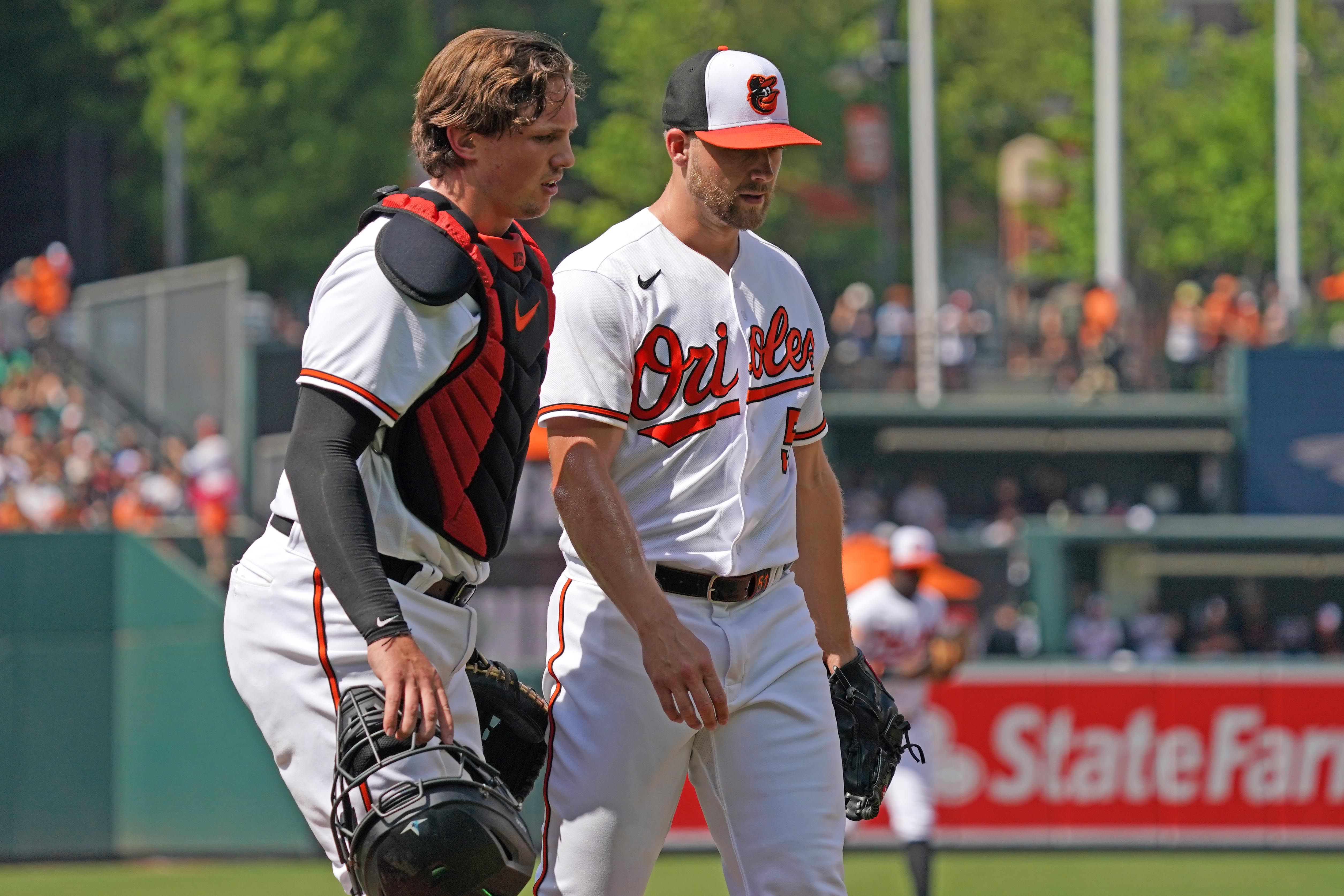 Baltimore, United States. 29th May, 2023. Cleveland Guardians first baseman Josh  Naylor (22) making contact with the pitch in the top of the third inning  against the Baltimore Orioles at Oriole Park