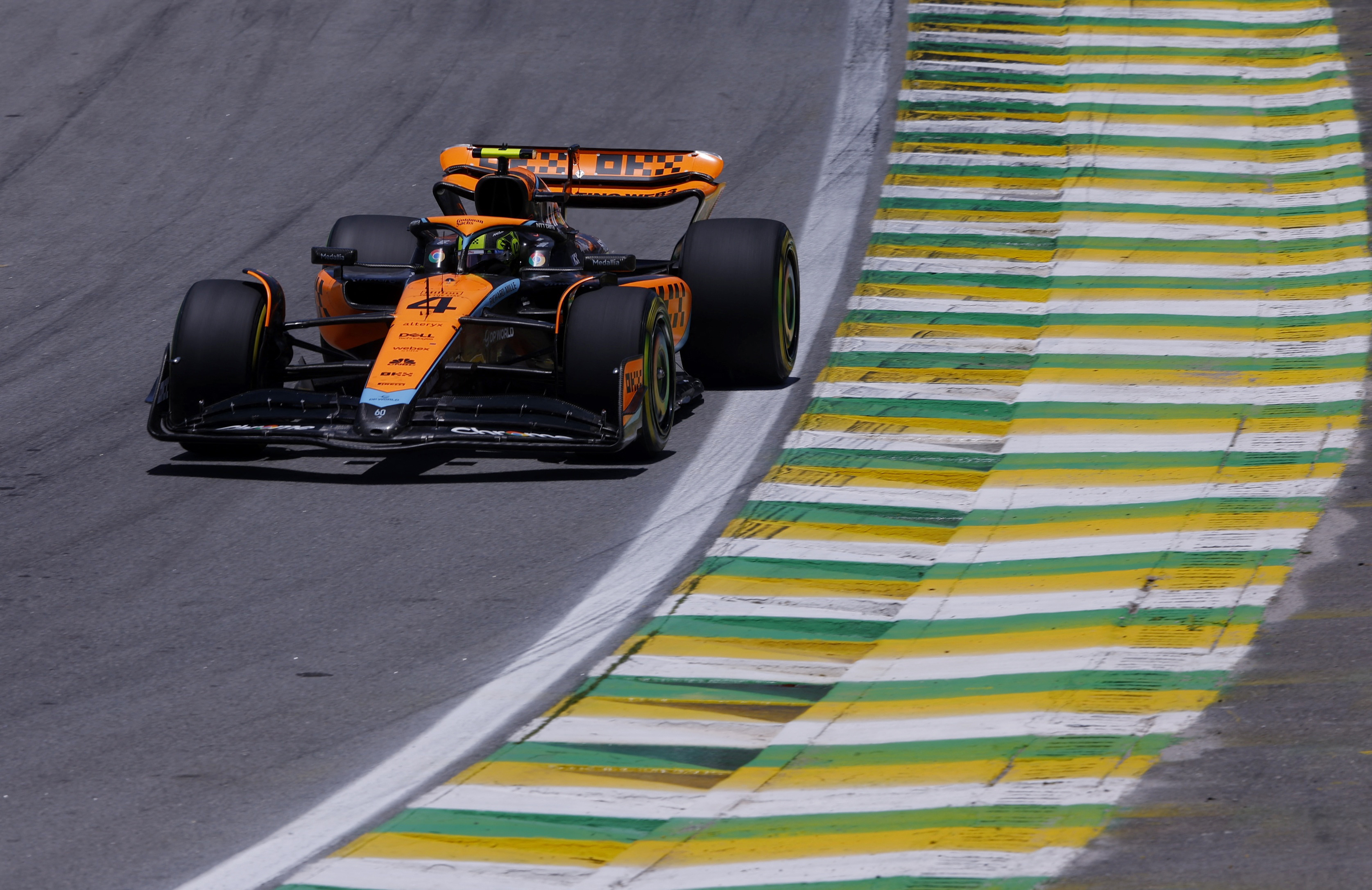 Norris puts McLaren on pole for Sao Paulo sprint