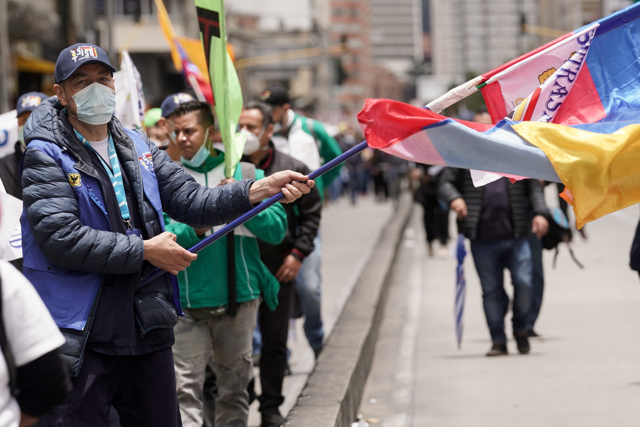 Protest against tax reform, in Bogota