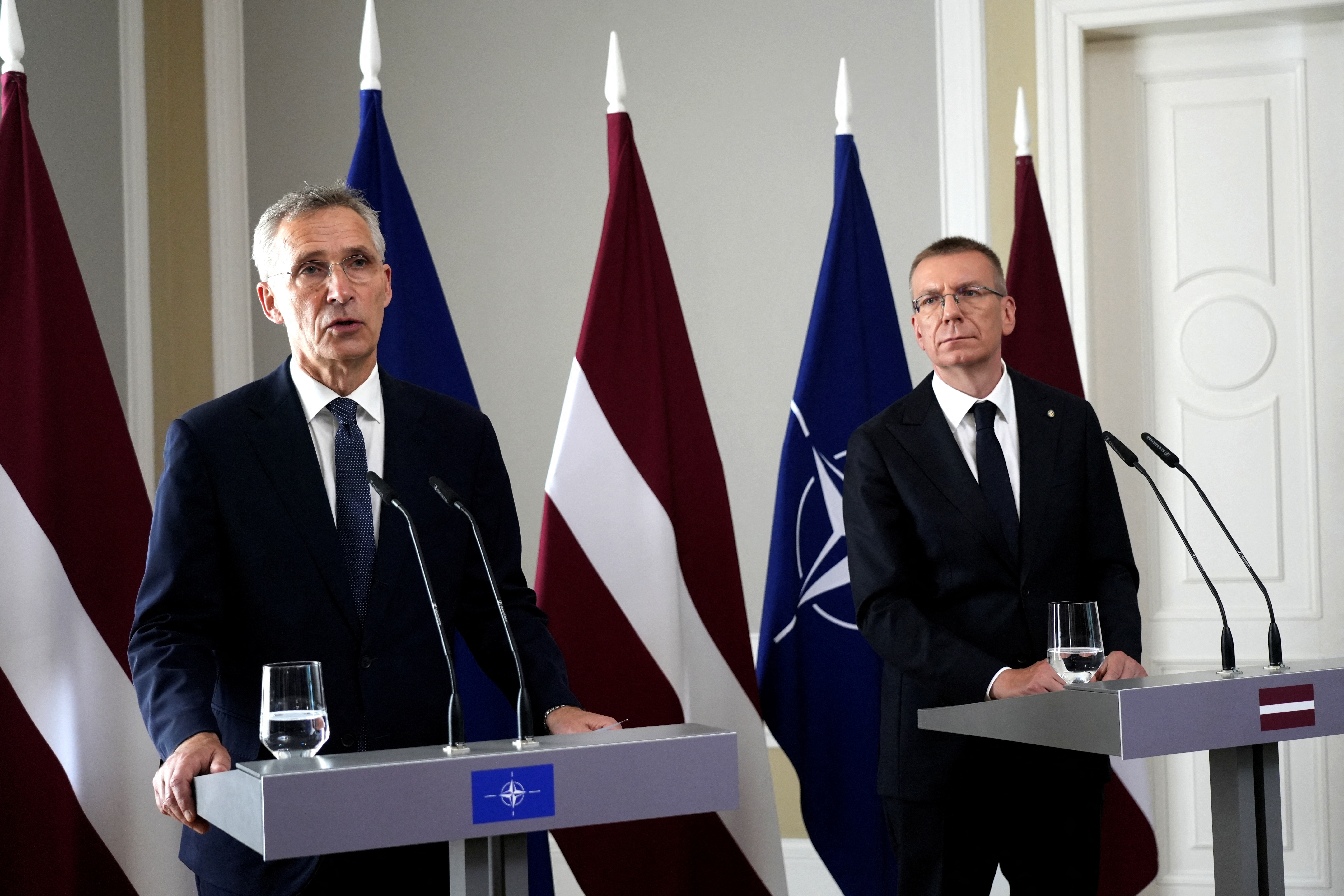 NATO Secretary General Jens Stoltenberg in Riga