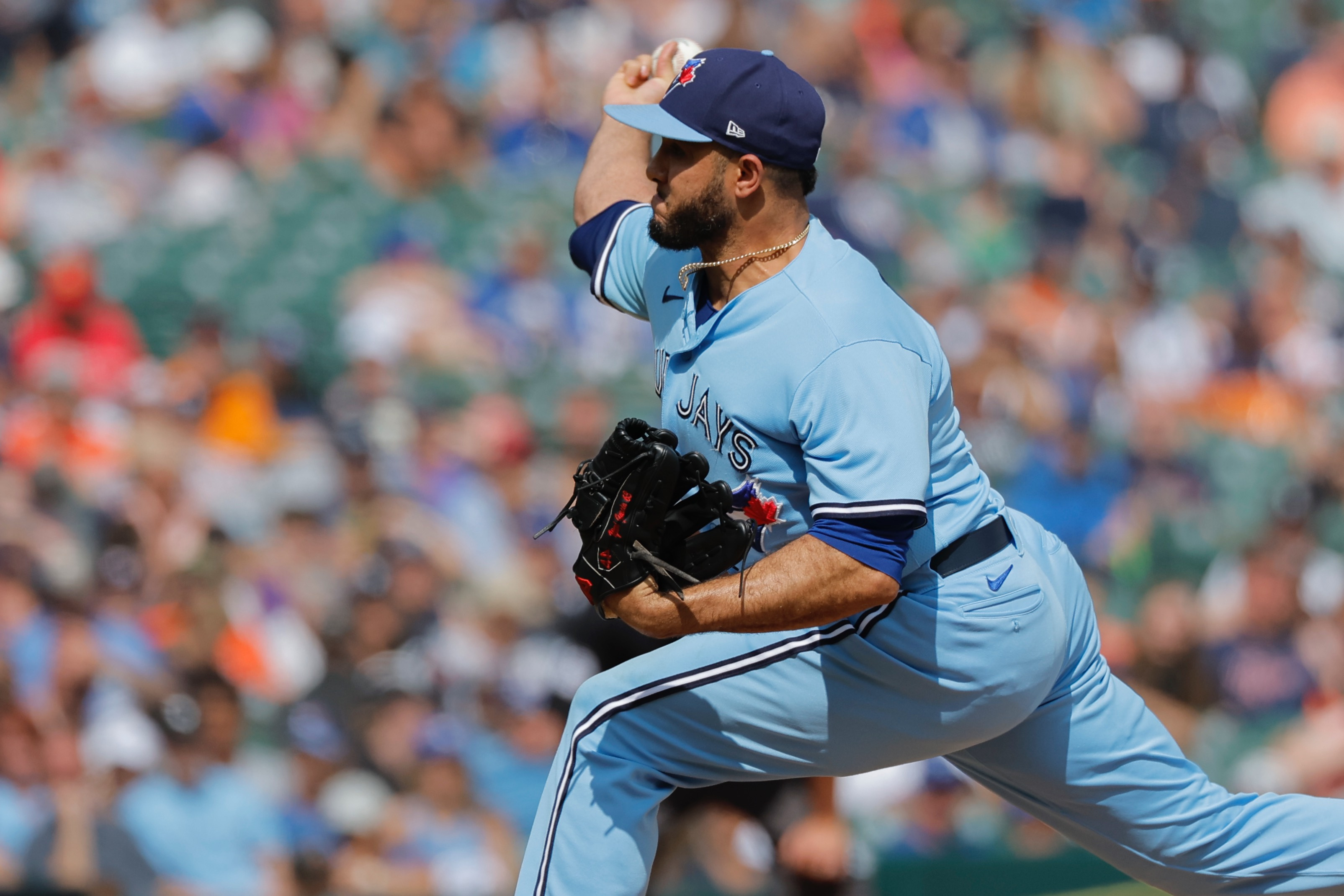 Tigers have a combined no-hitter against Blue Jays through 8