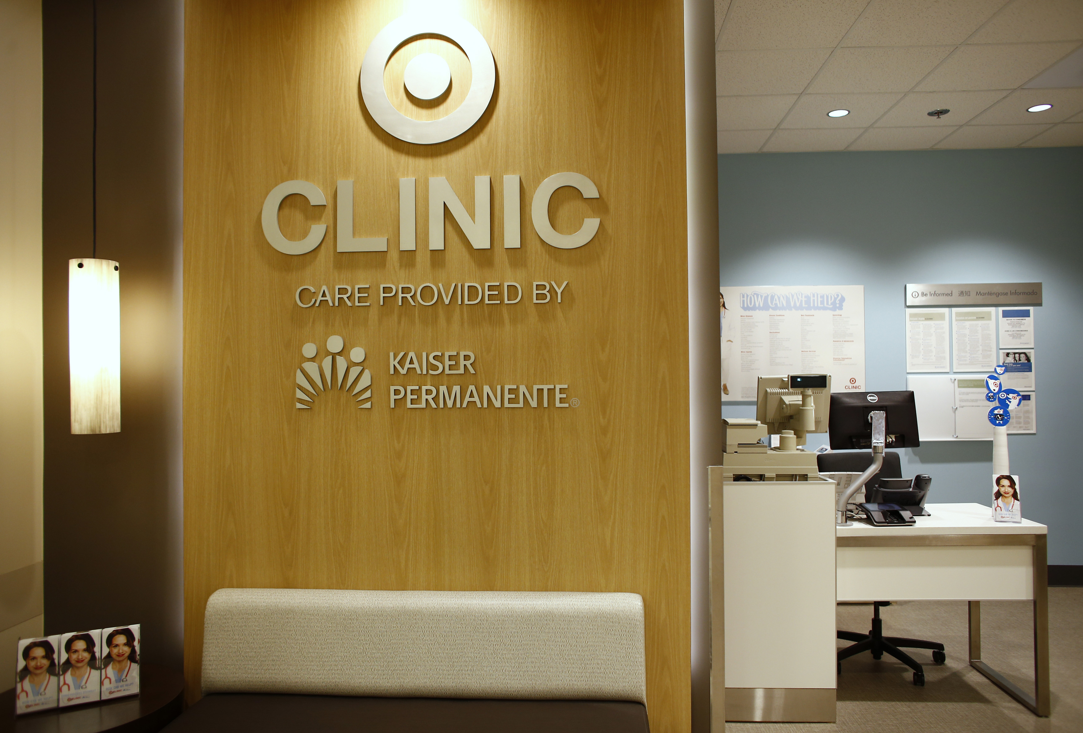 A Kaiser Permanente health clinic opens up inside a Target retail department store in San Diego, California