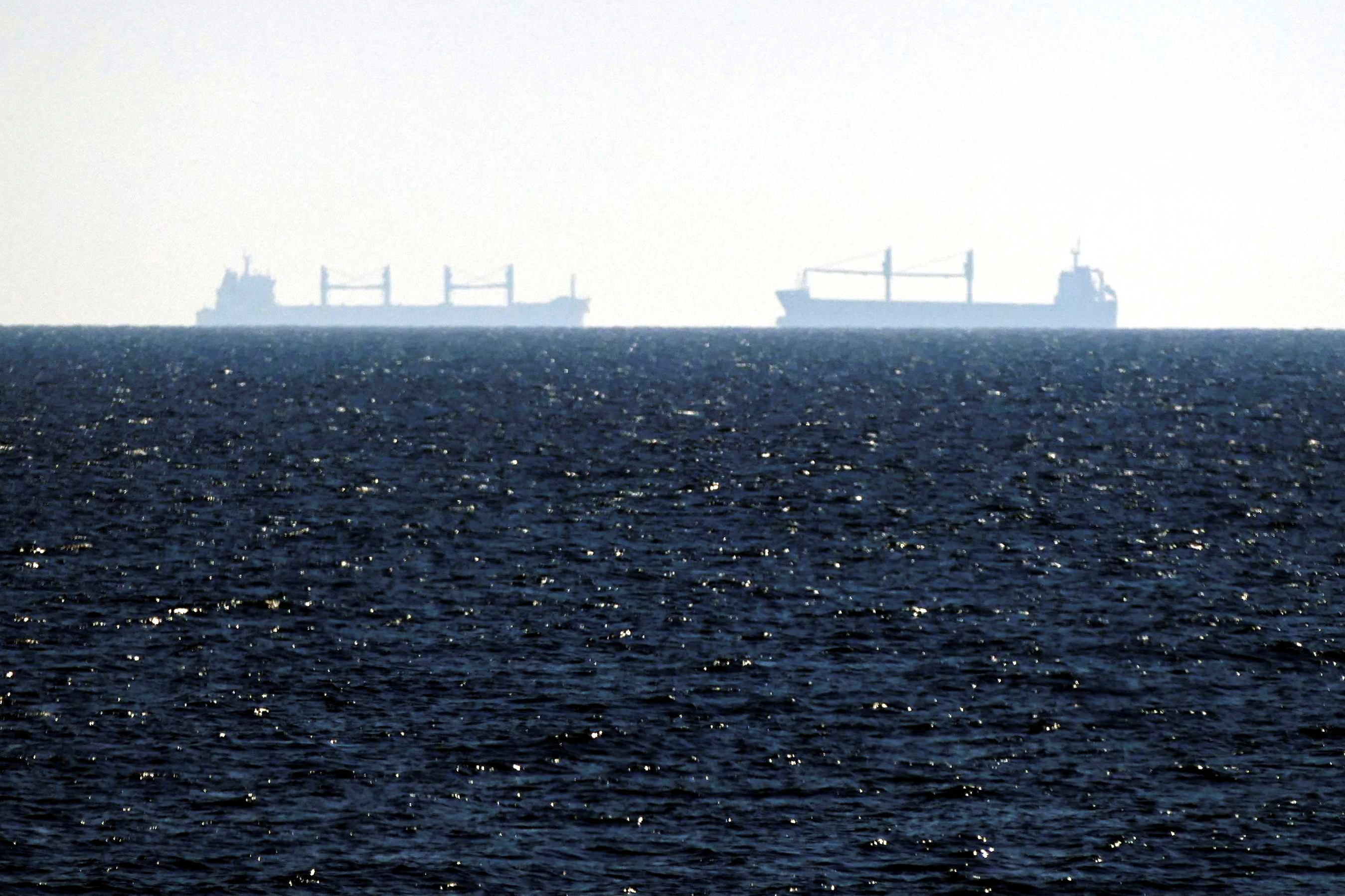 The bulk carrier Riva Wind is seen near the sea port in Odesa