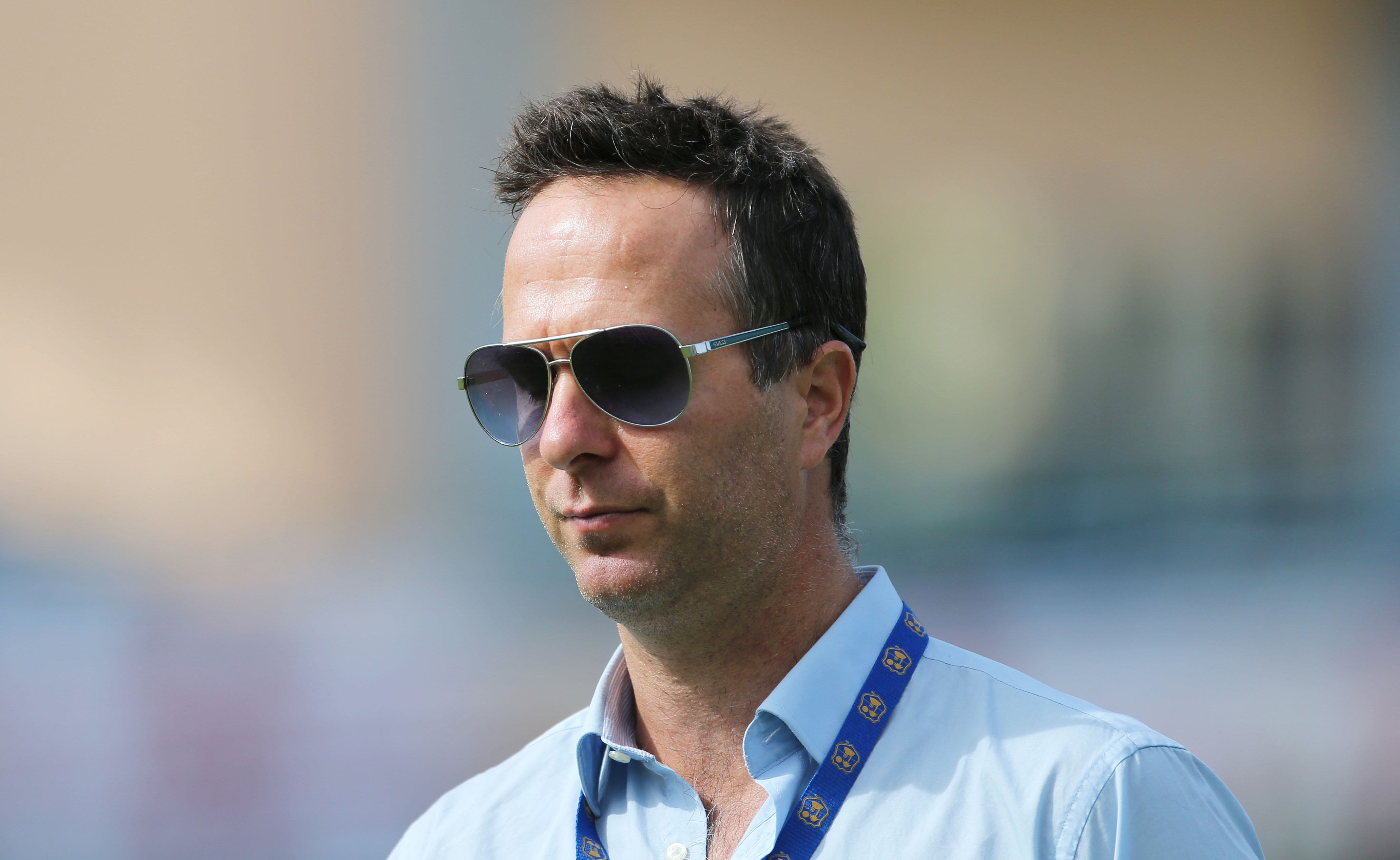 Cricket - West Indies v England - Second Test - National Cricket Ground, Grenada - 22/4/15
Television pundit and former England captain Michael Vaughan before the start of play
Action Images via Reuters / Jason O'Brien
Livepic