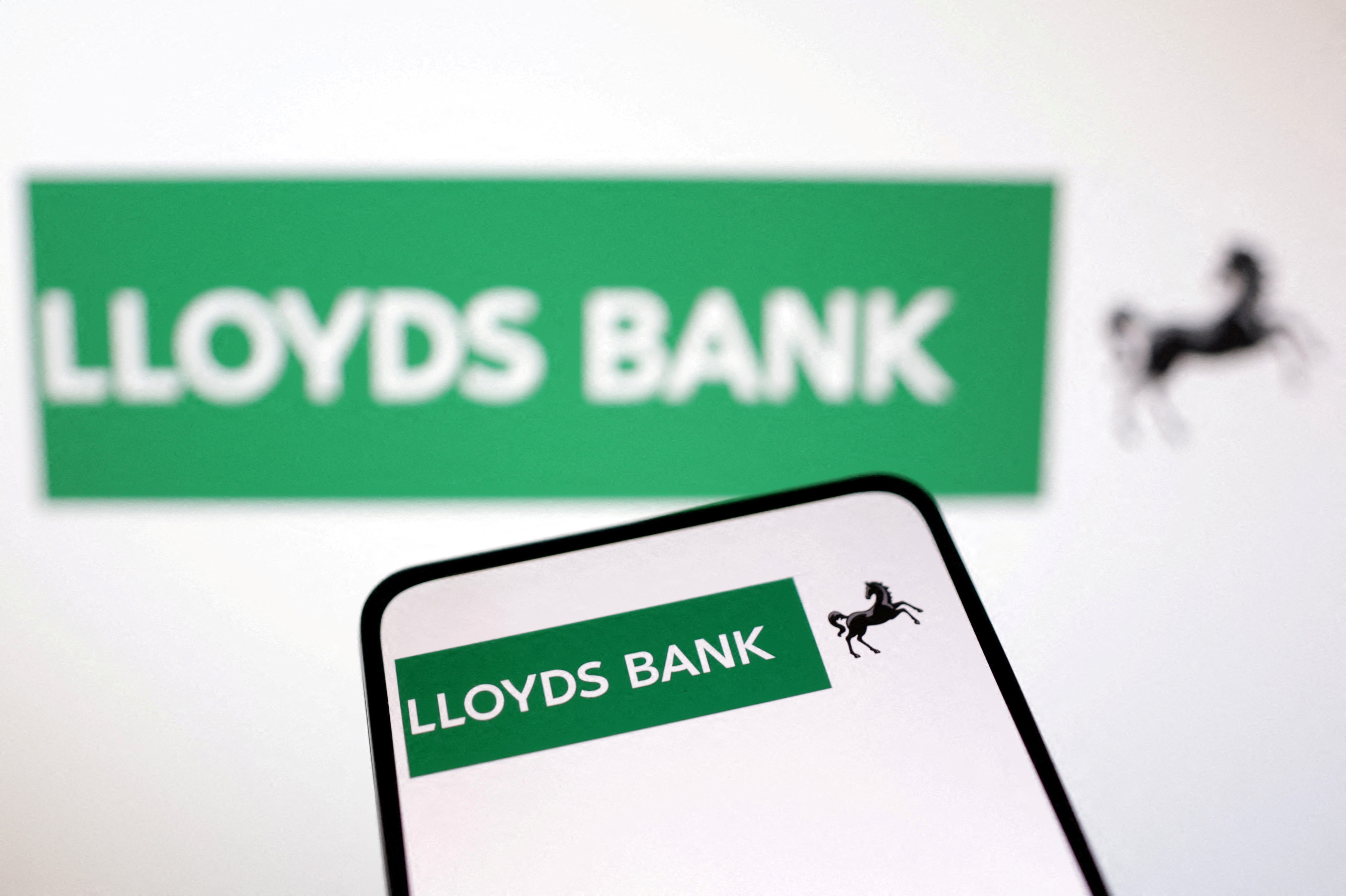 Illustration shows Lloyds Bank logo