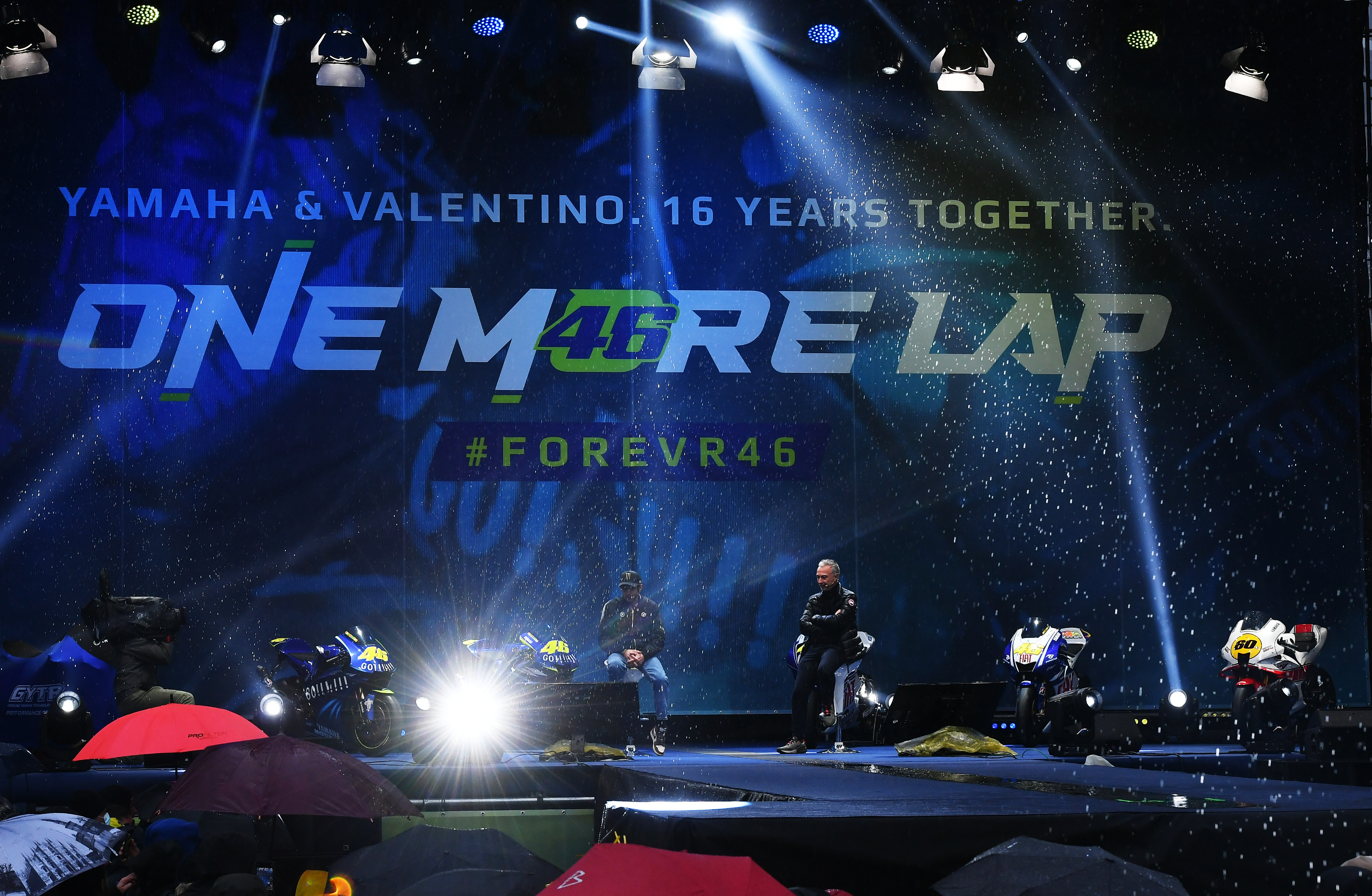 MotoGP legend Valentino Rossi celebrated at the EICMA motorcycle fair after his retirement