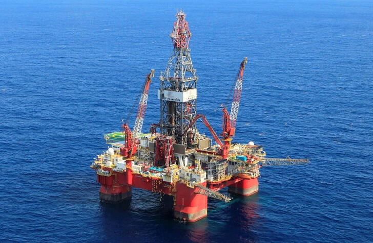 A general view of the Centenario deep-water oil platform in the Gulf of Mexico off the coast of Veracruz