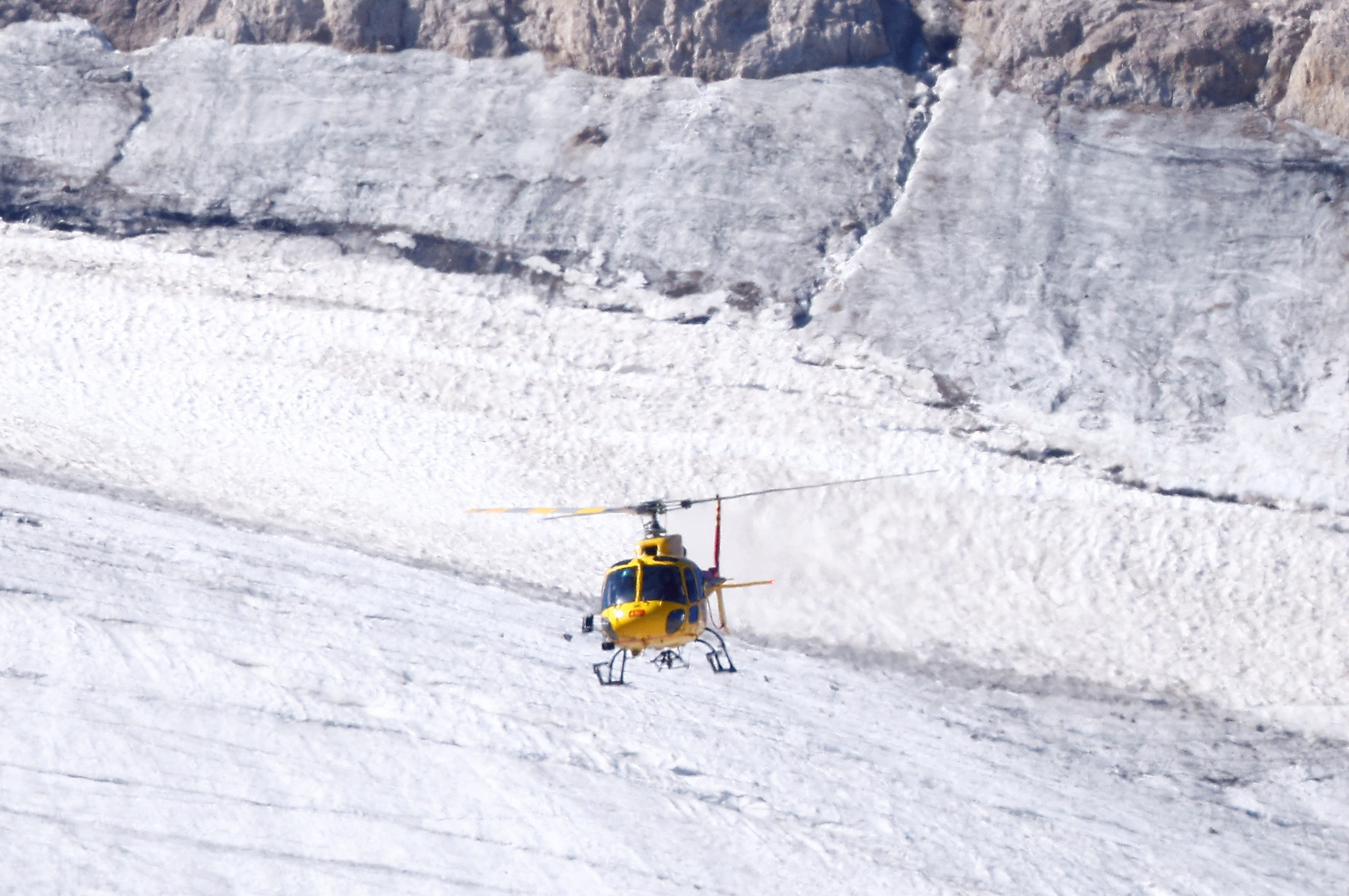 Site of a deadly collapse of glacier in Italian Alps