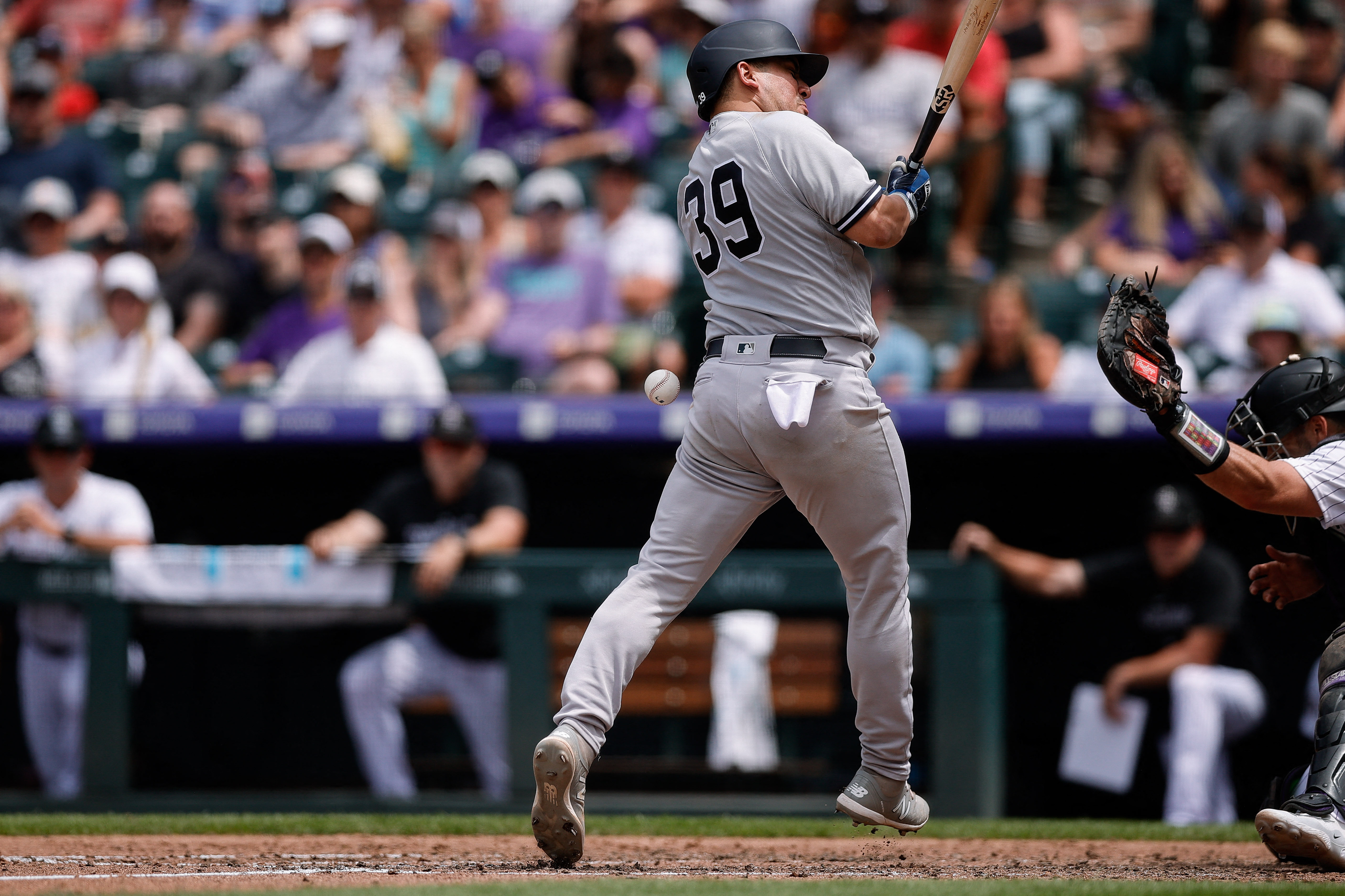 Alan Trejo of the Colorado Rockies at bat against the Miami Marlins News  Photo - Getty Images