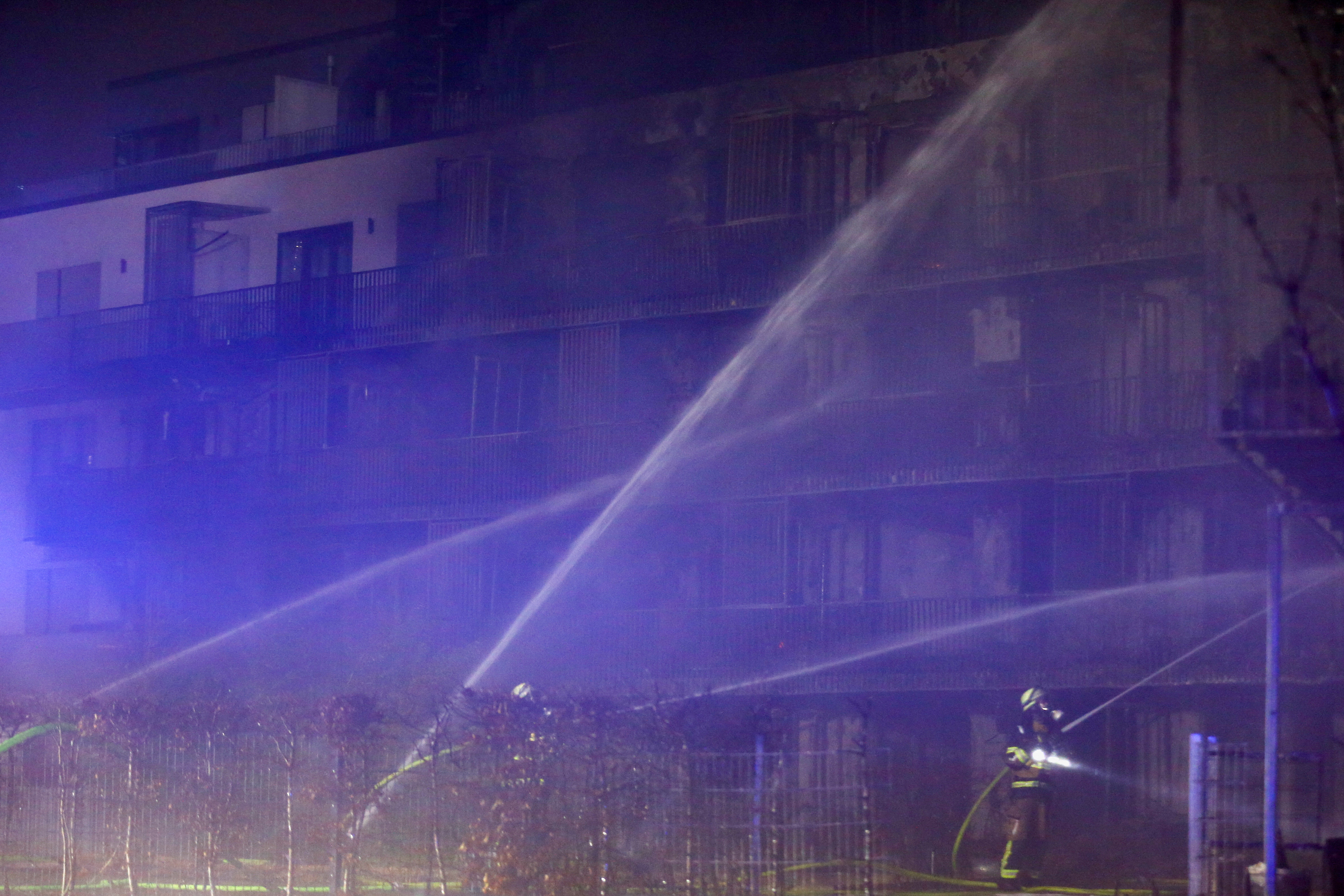 Fire in an apartment block in Essen
