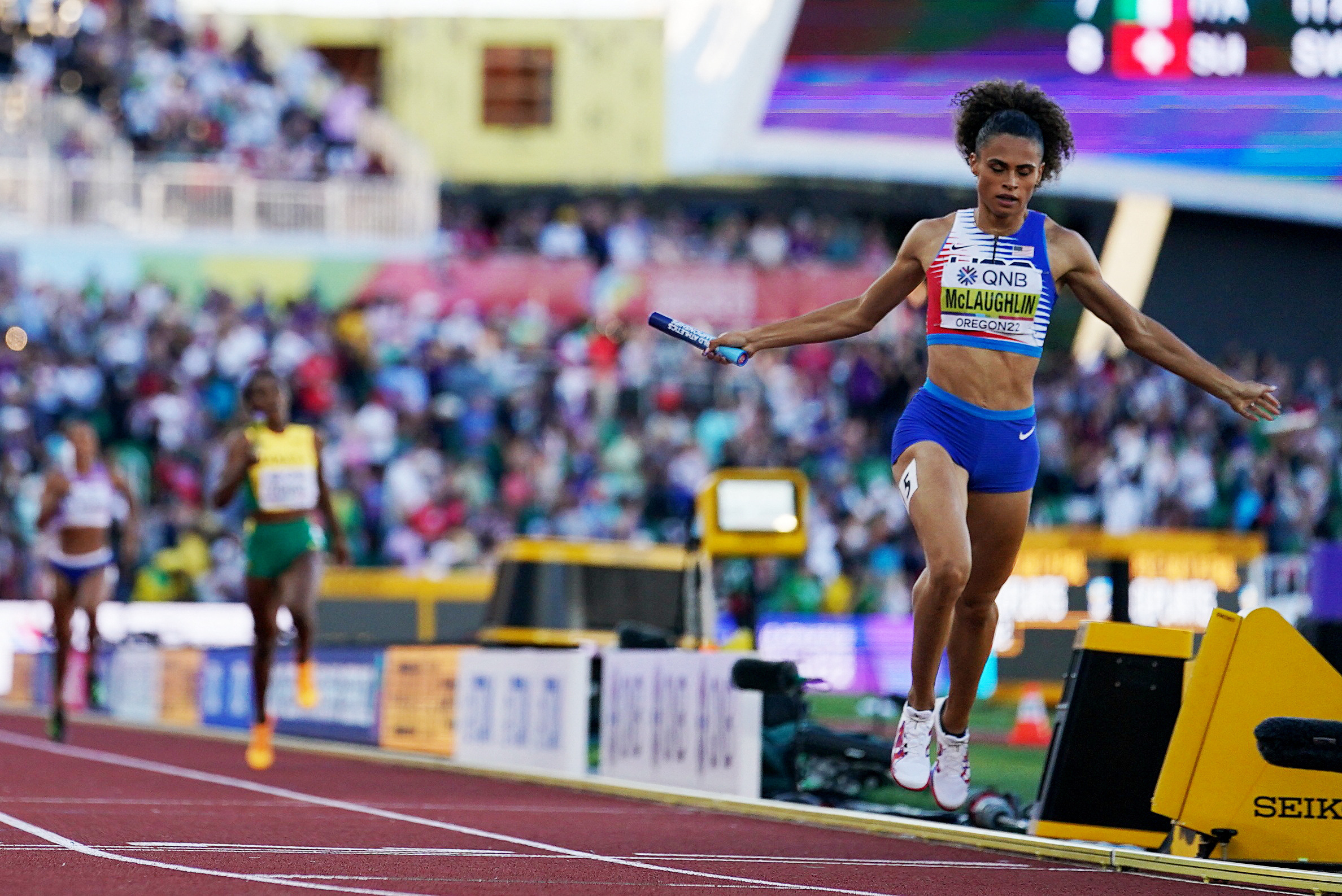 US women storm to third straight w 4x400m relay title | Reuters