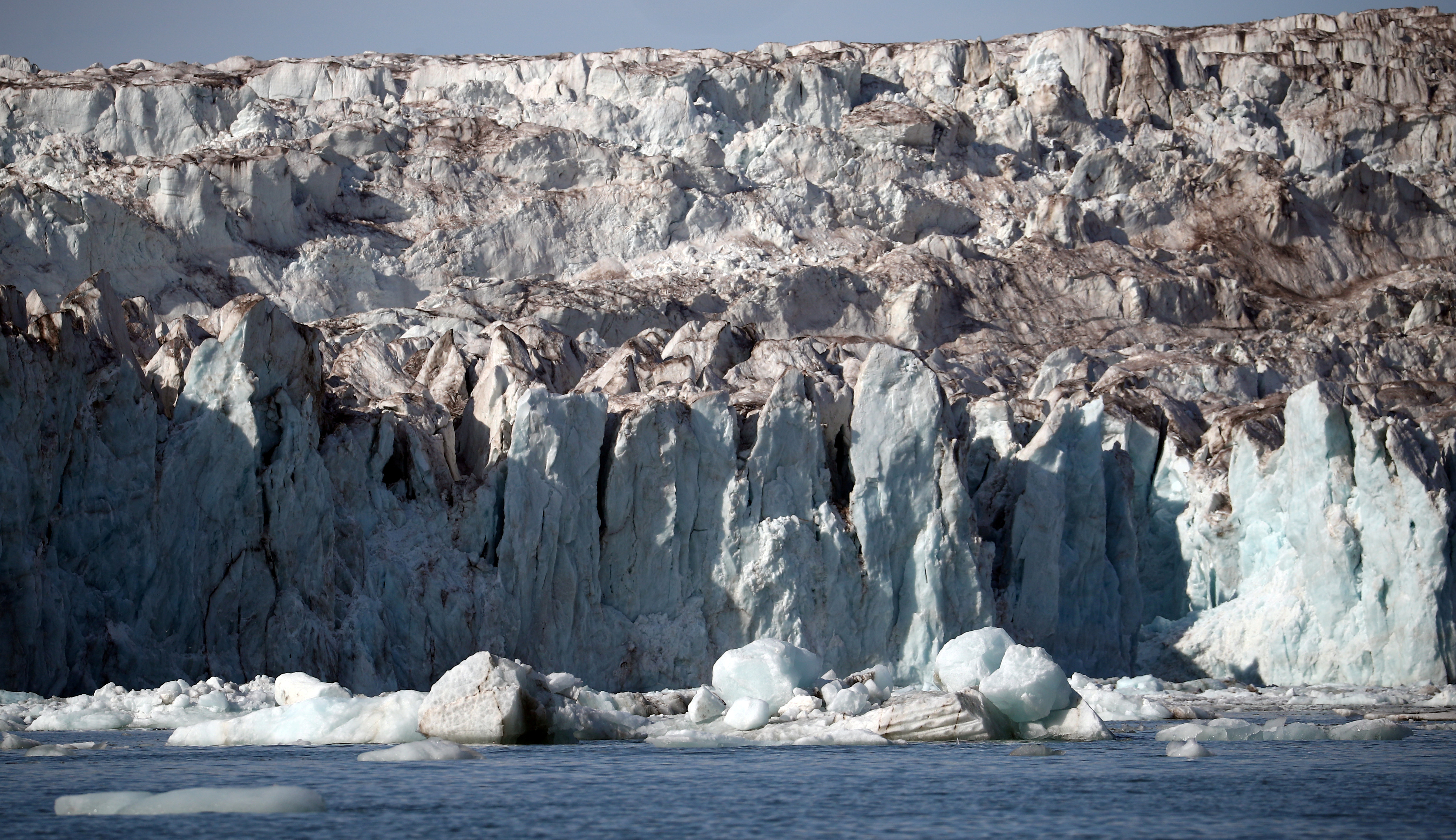 The Wahlenberg Glacier is seen in Oscar II land at Spitsbergen in Svalbard, Norway, August 5, 2019. REUTERS/Hannah McKay/File Photo
