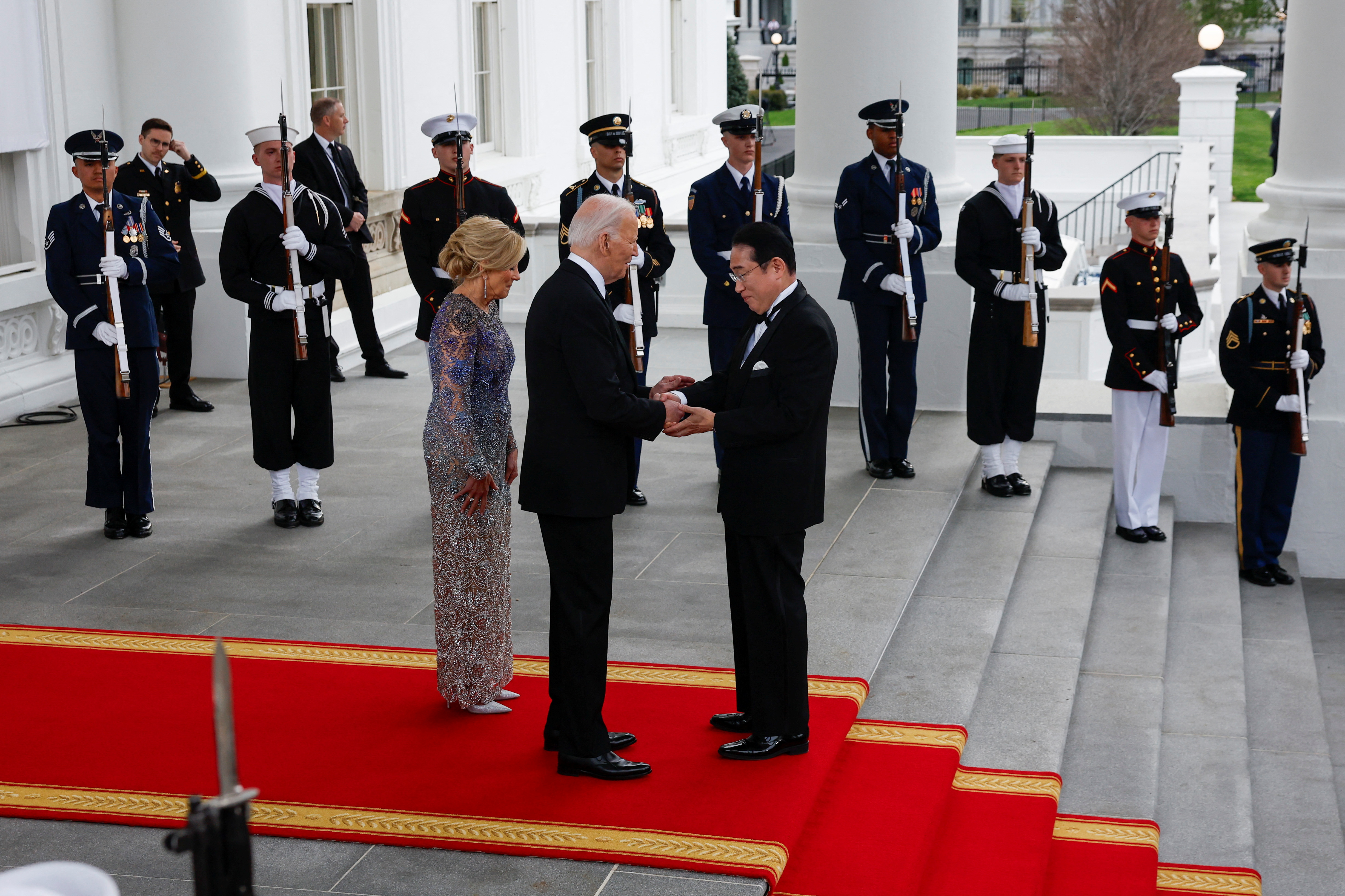 U.S. President Biden hosts Japanese PM Fumio Kishida for an official State Dinner at the White House in Washington