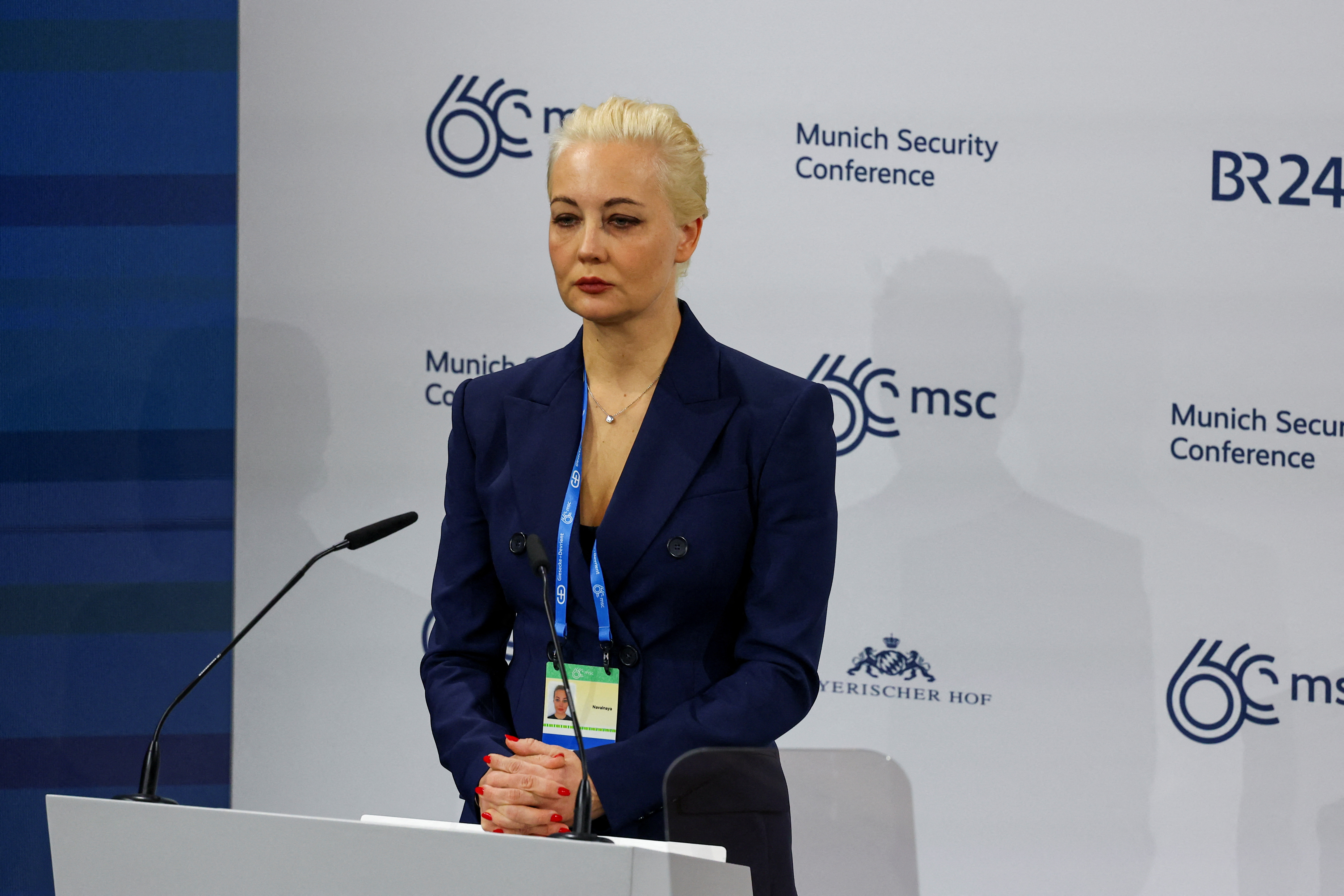 Russian late opposition leader Alexei Navalny's wife Yulia attends the Munich Security Conference