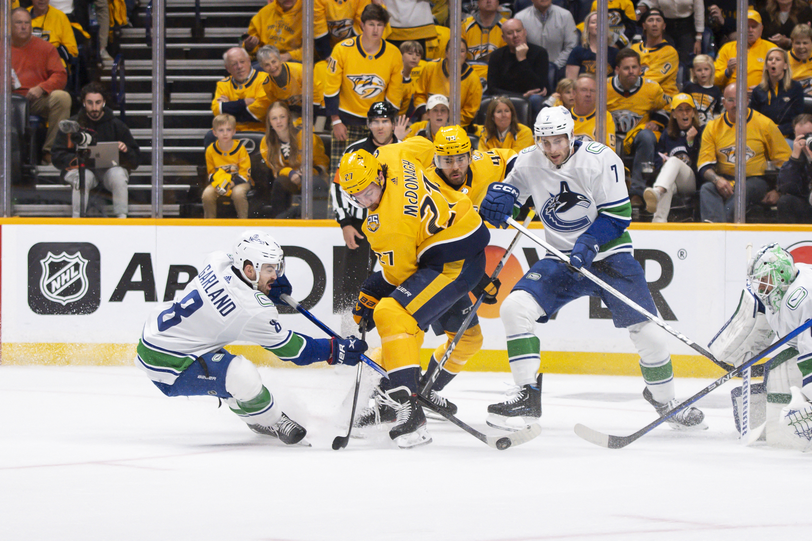 Casey Desmith Backstops Canucks To Win Over Predators Reuters