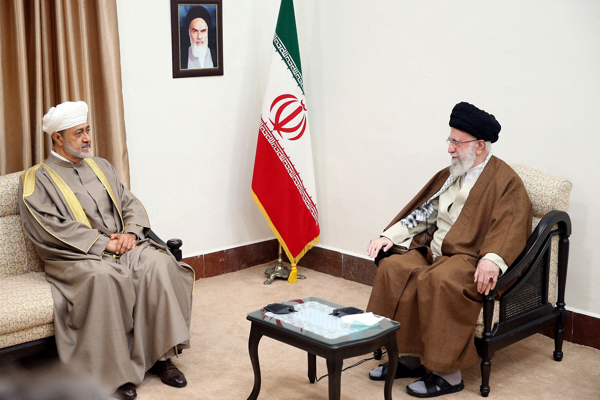 Oman's Sultan Haitham bin Tariq meets with Iran's Supreme Leader Ayatollah Ali Khamenei in Tehran