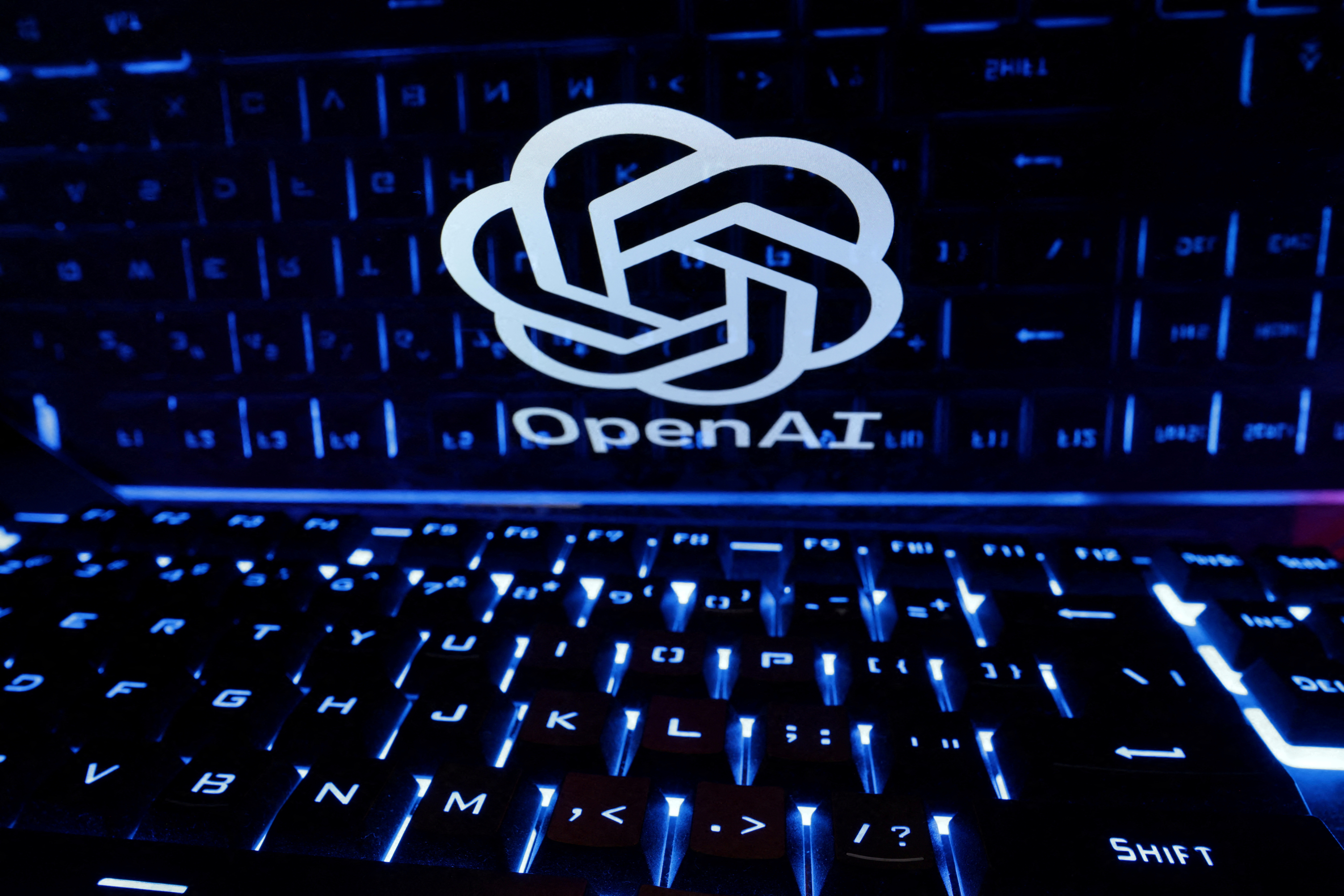 Illustration shows OpenAI logo