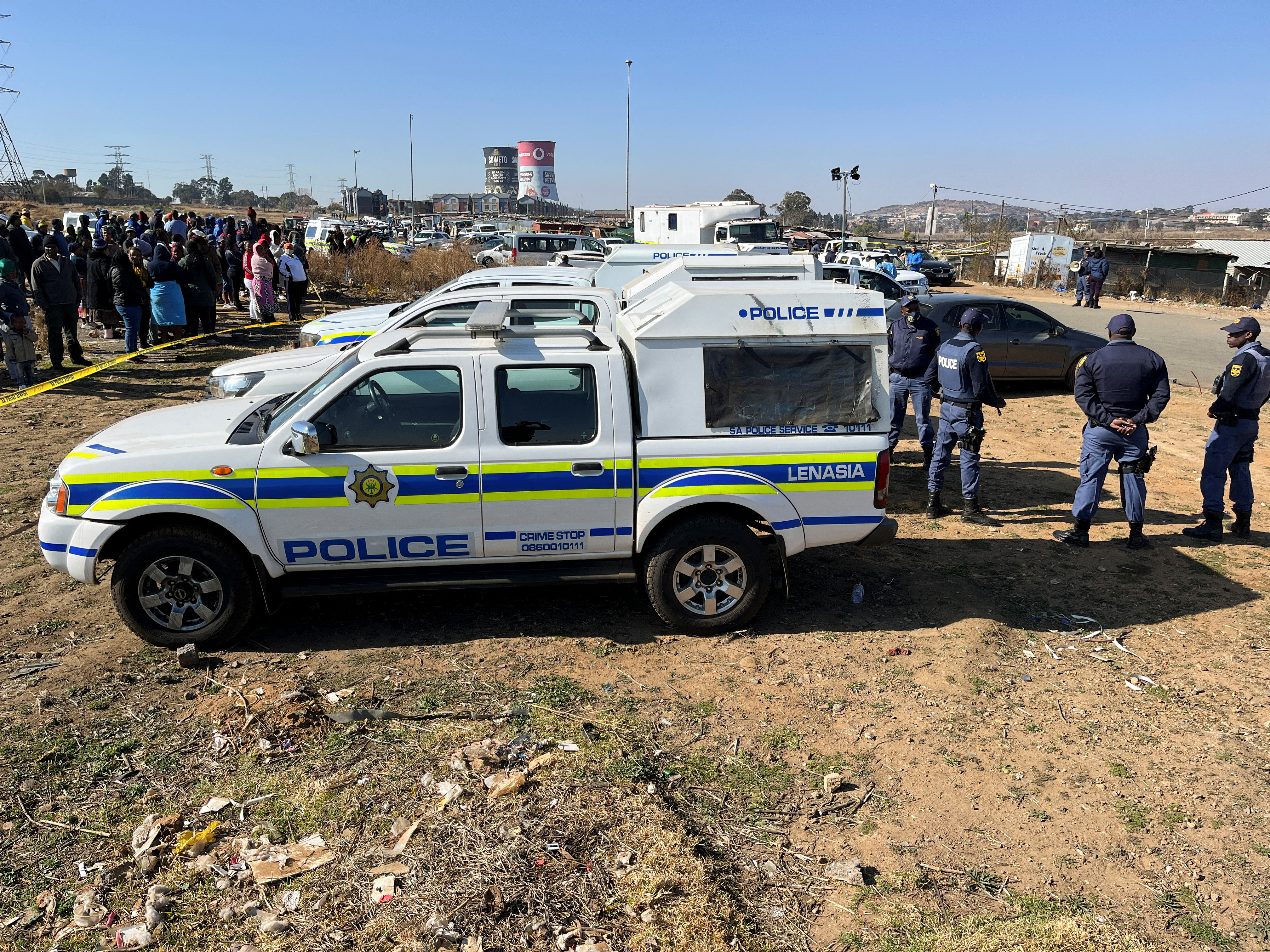 Gunmen kill 15 people inside a tavern in Soweto