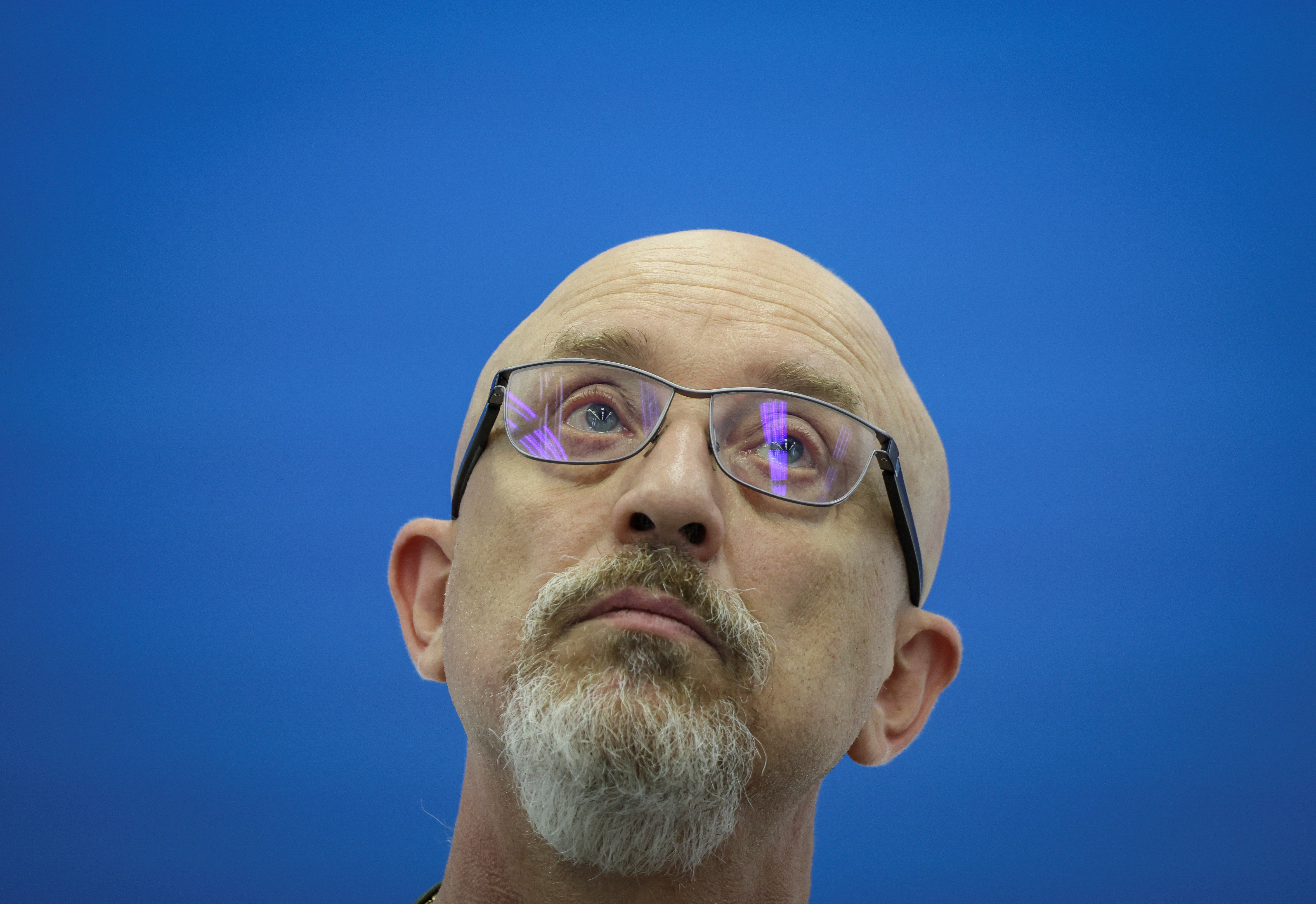 Ukrainian Defence Minister Reznikov attends a news conference in Kyiv,