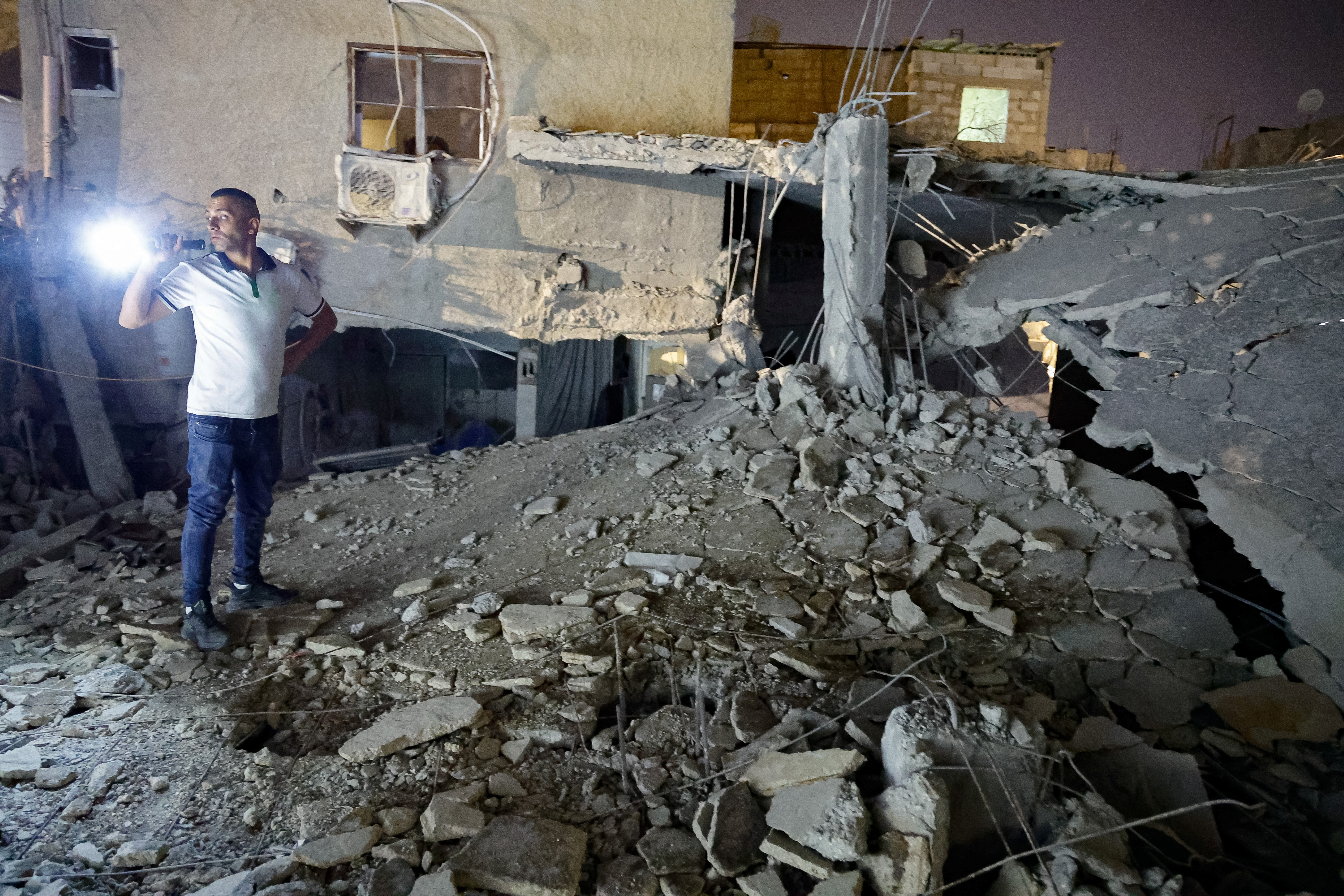 Aftermath of an Israeli airstrike, in Jenin
