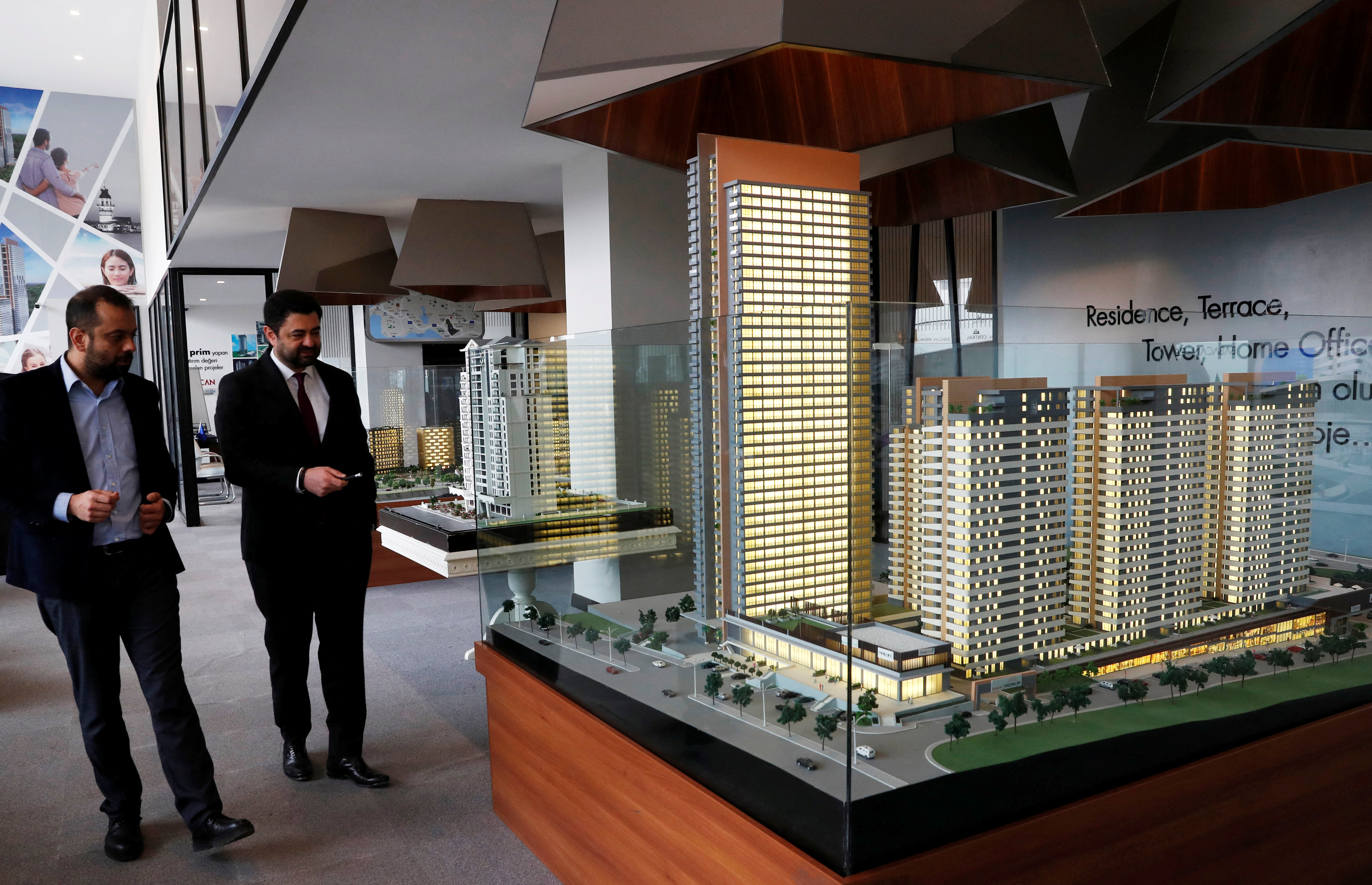 Ibrahim Babacan, Chairman of the Turkish real estate and construction company Babacan Holding, is seen at the sales office of Babacan Premium in Istanbul, Turkey, March 21, 2019. REUTERS/Murad Sezer