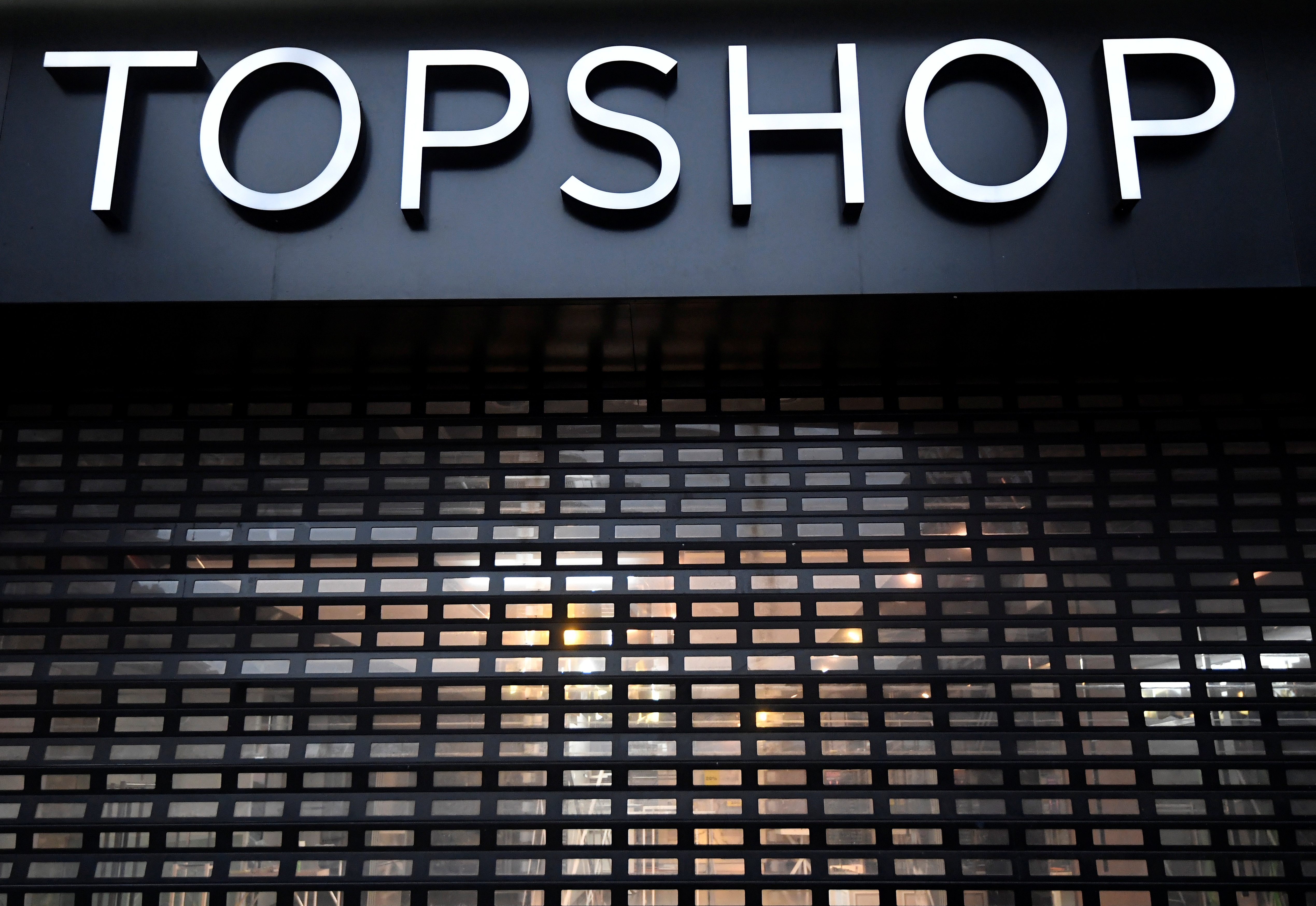 A closed branch of Topshop in London, Britain, February 1, 2021. REUTERS/Toby Melville