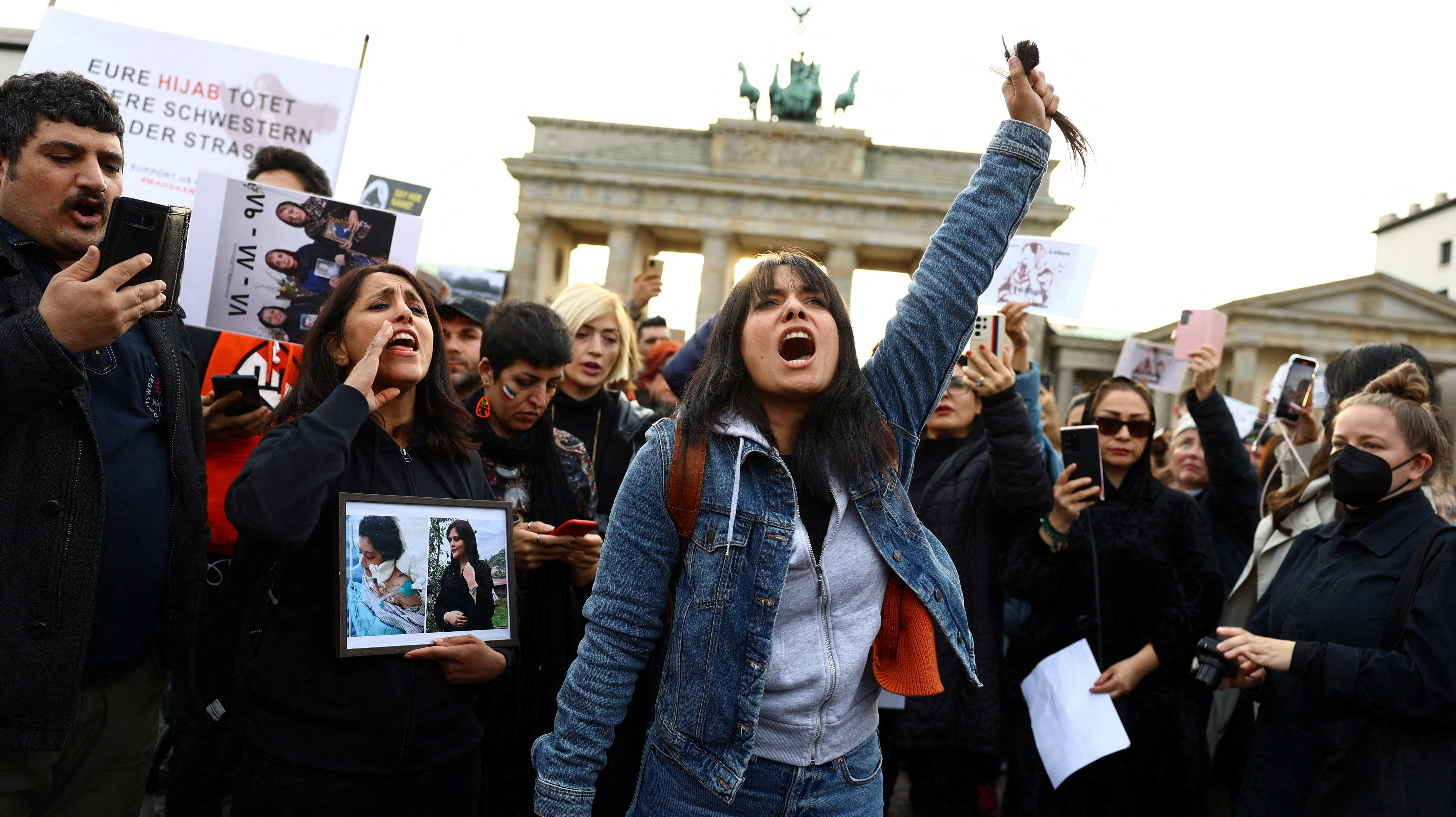 Protest over the death of Iranian woman Mahsa Amini in Berlin