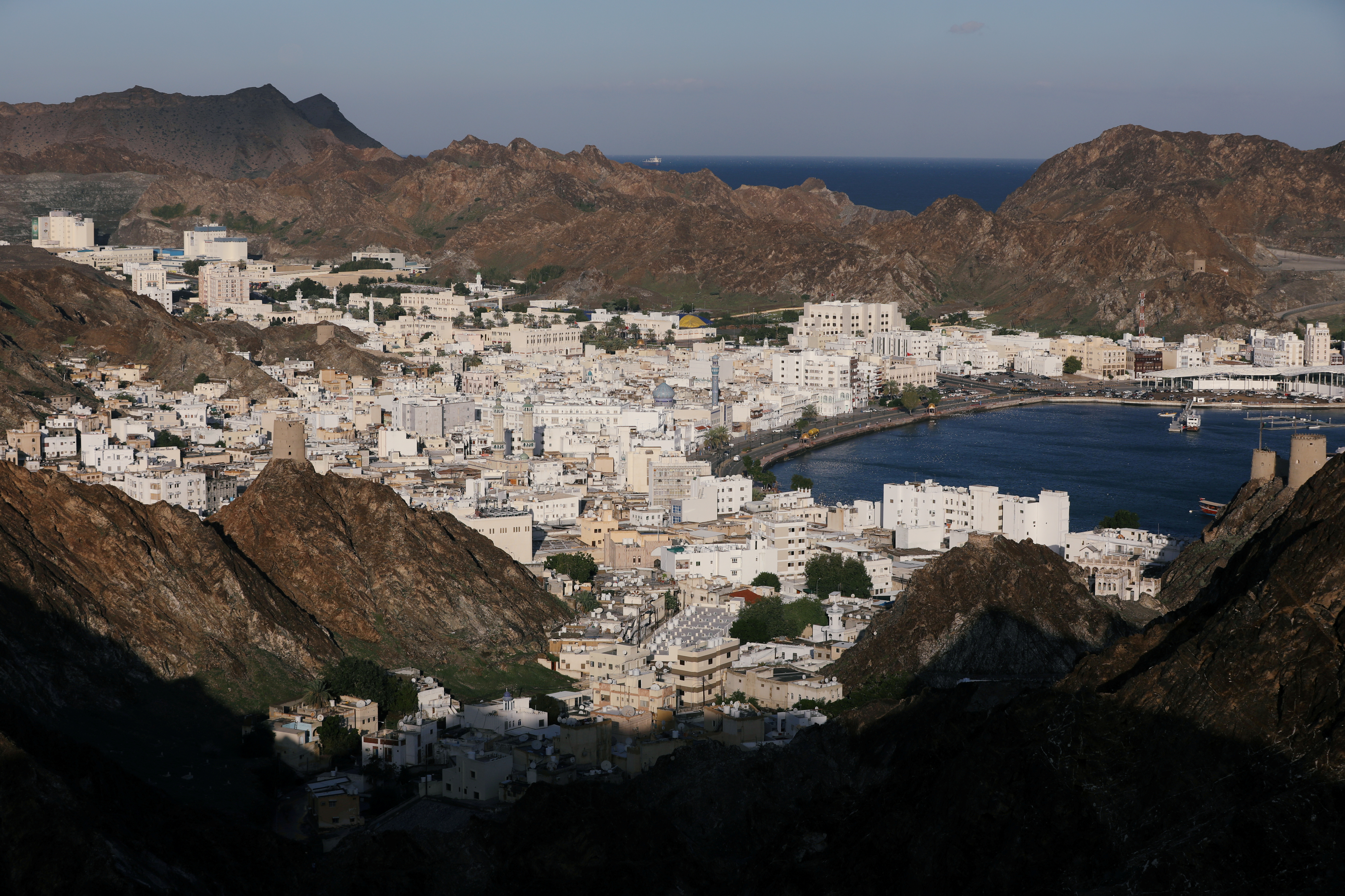 General view of old Muscat the day after Oman's Sultan Qaboos bin Said was laid to rest in Muscat